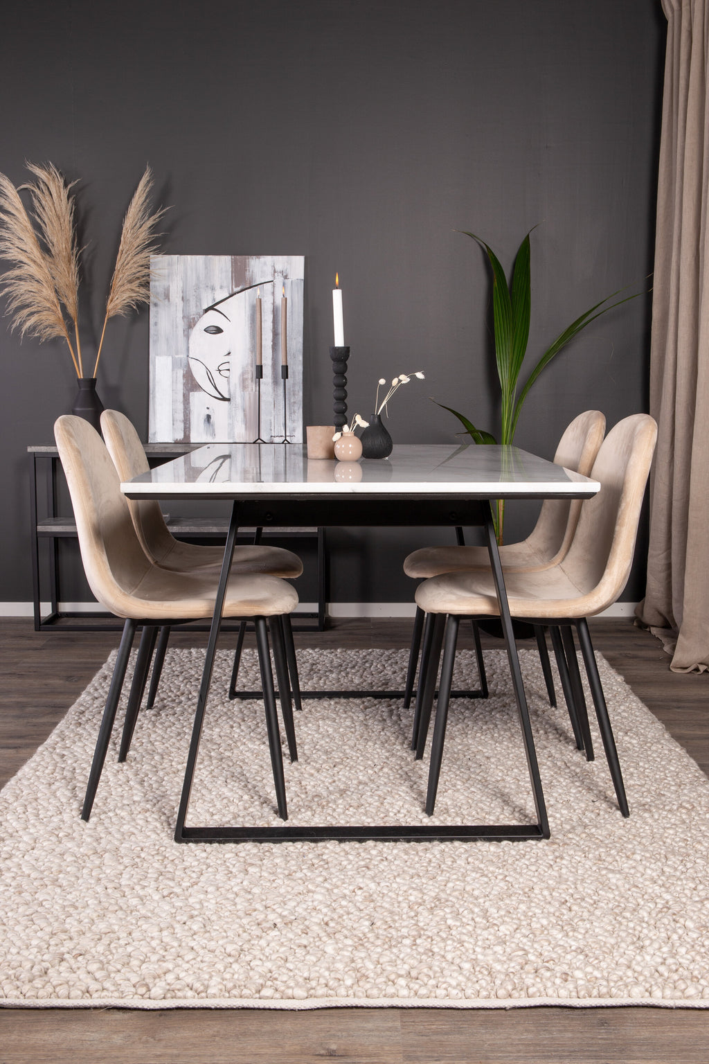 s_gr19147__10 Estelle Rechteckiges Essset Rechteckiges Essgruppen Set