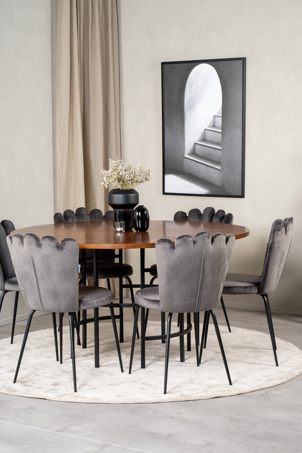 s_gr19334__10 Copenhagen Round Dining Set Rundes Essgruppen Set