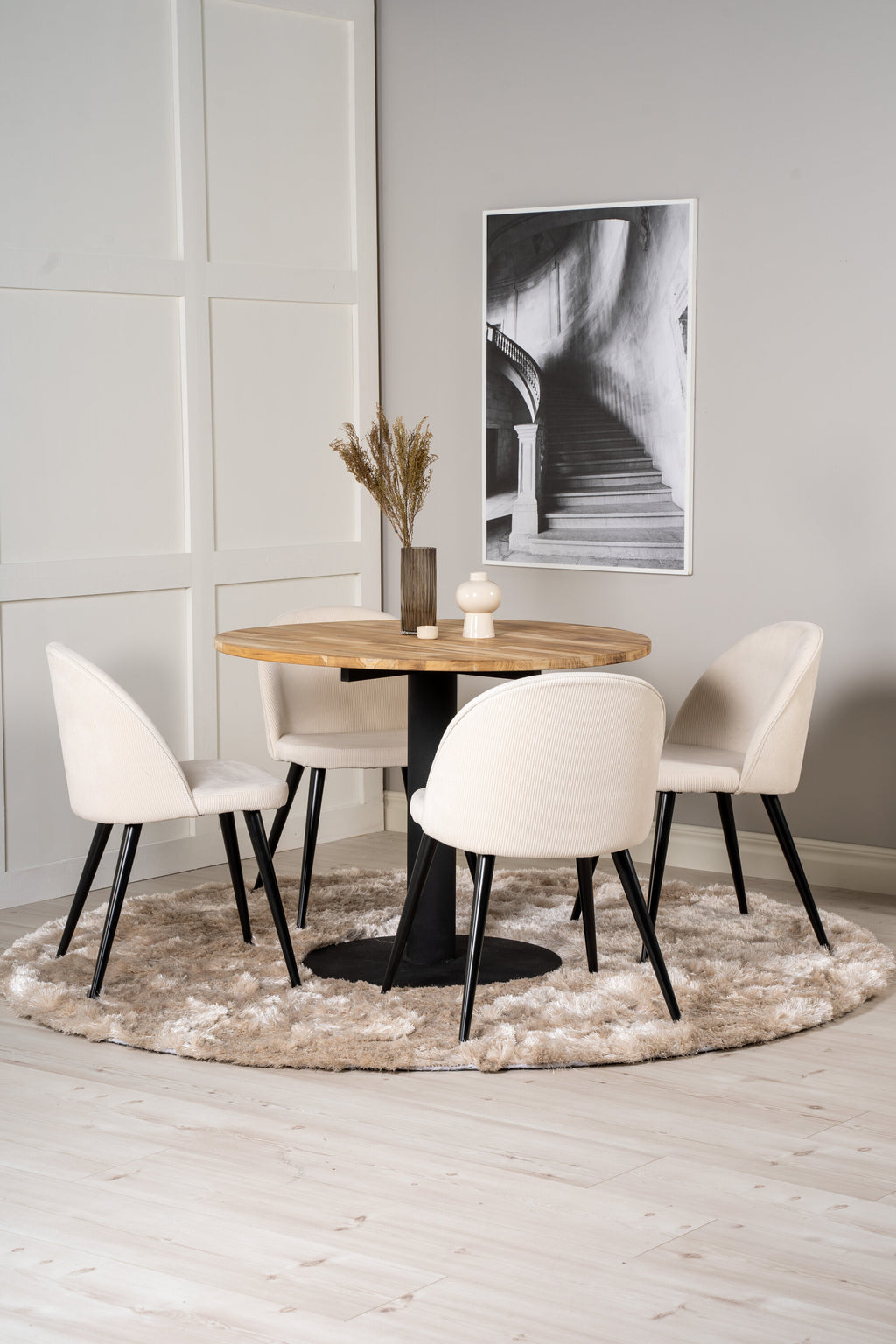 s_gr19341__11 Cirebon Runder Esszimmer Set Rundes Essgruppen Set