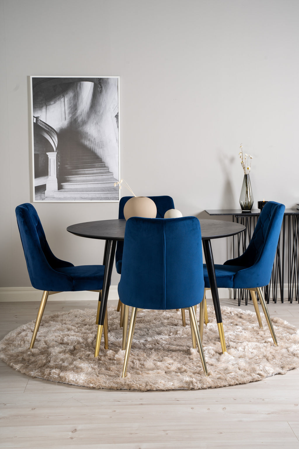 s_gr19344__10 Dipp Round Dining Set Rundes Essgruppen Set