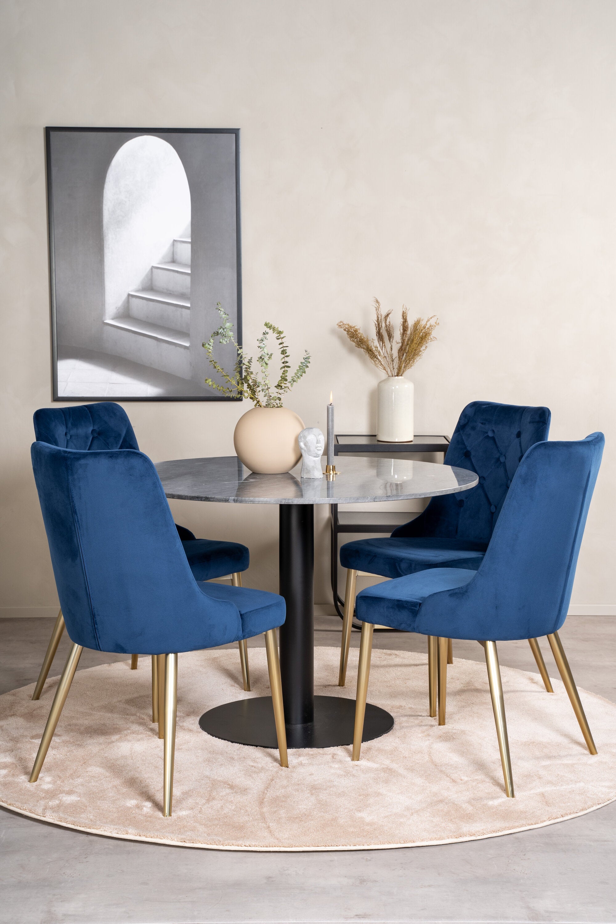 s_gr19358__11 Estelle Runder Esstisch Set Rundes Essgruppen Set