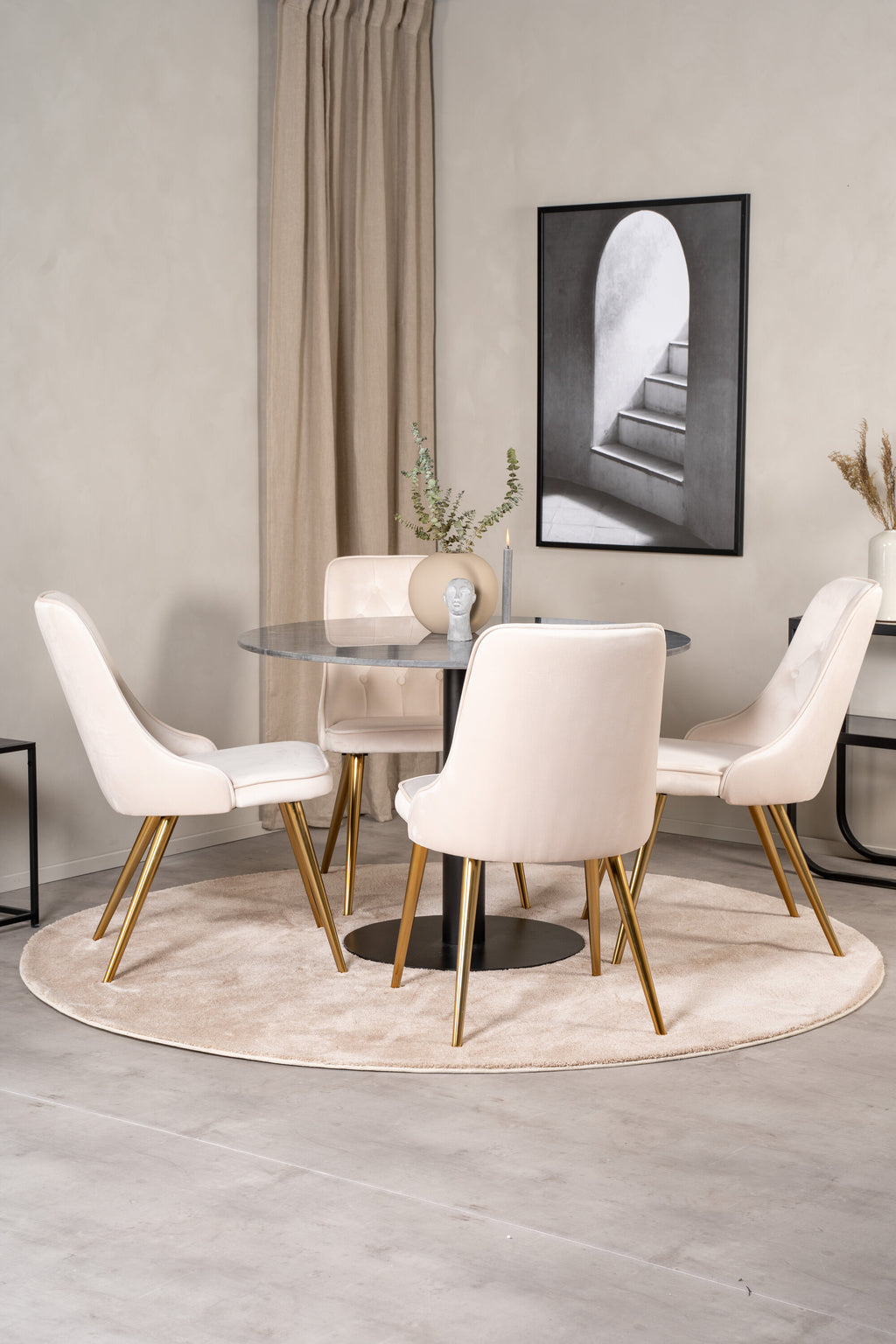 s_gr19359__10 Estelle Round Dining Set Rundes Essgruppen Set