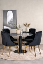 s_gr19360__11 Estelle Runder Esstisch Set Rundes Essgruppen Set