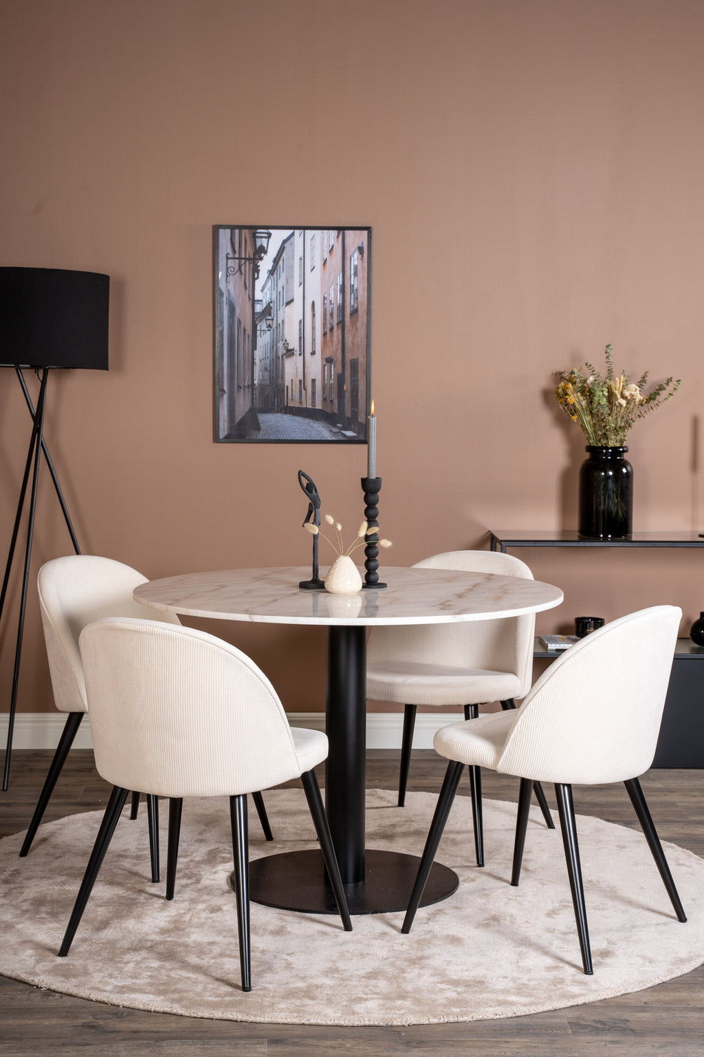 s_gr19362__10 Estelle Rundes Esstisch Set Rundes Essgruppen Set