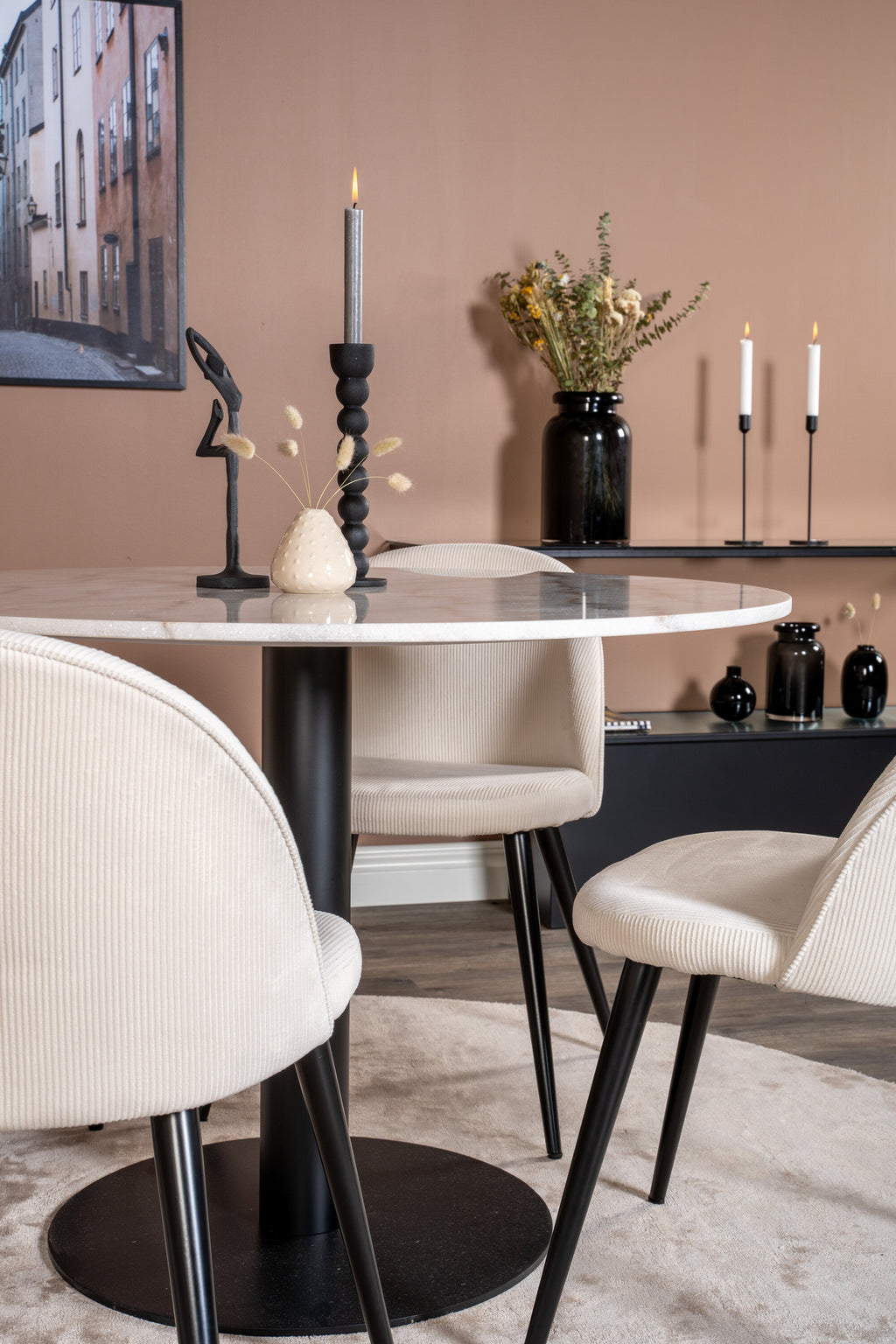 s_gr19362__13 Estelle Rundes Esstisch Set Rundes Essgruppen Set