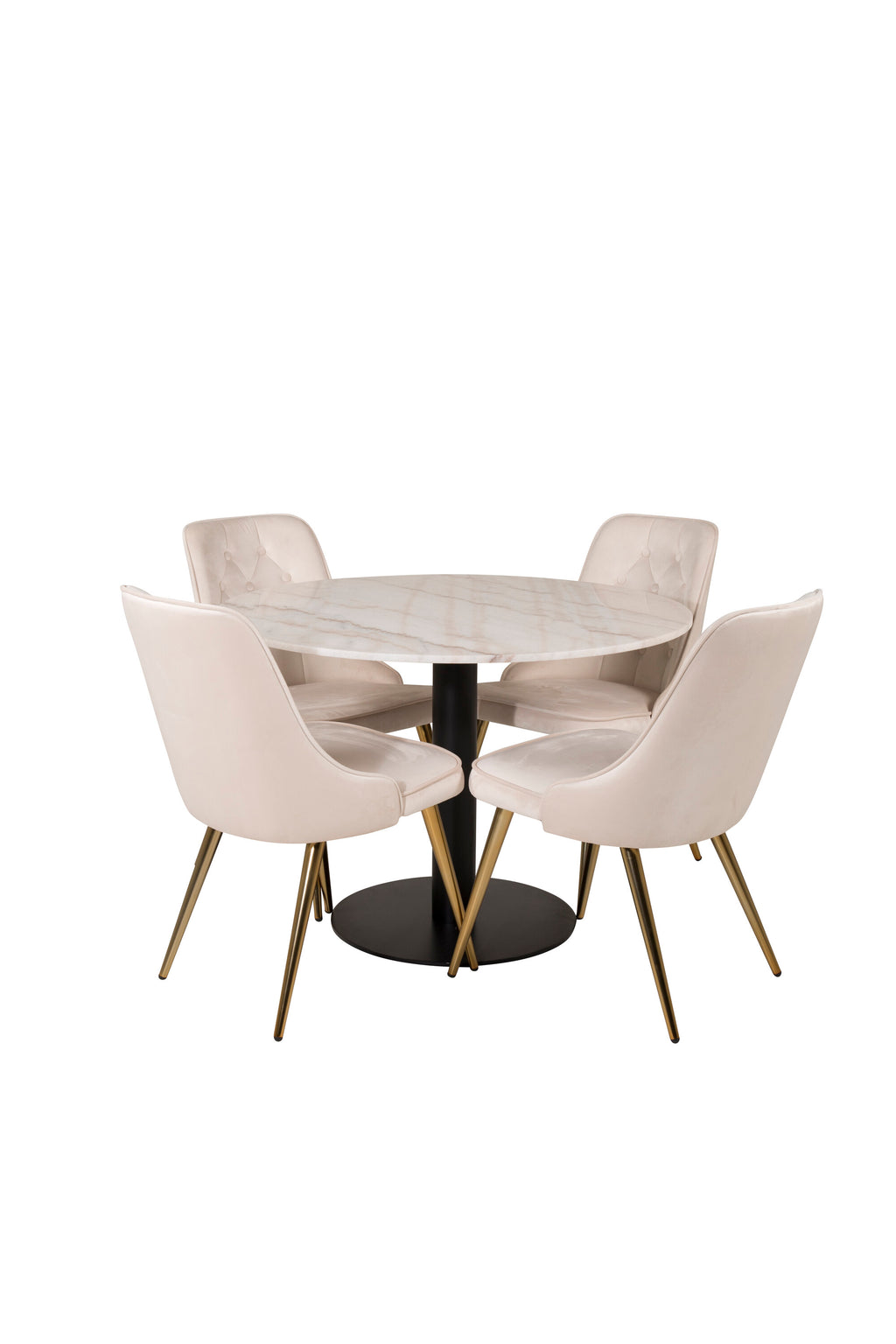 s_gr19363__1 Estelle Round Dining Set Rundes Essgruppen Set Default Title