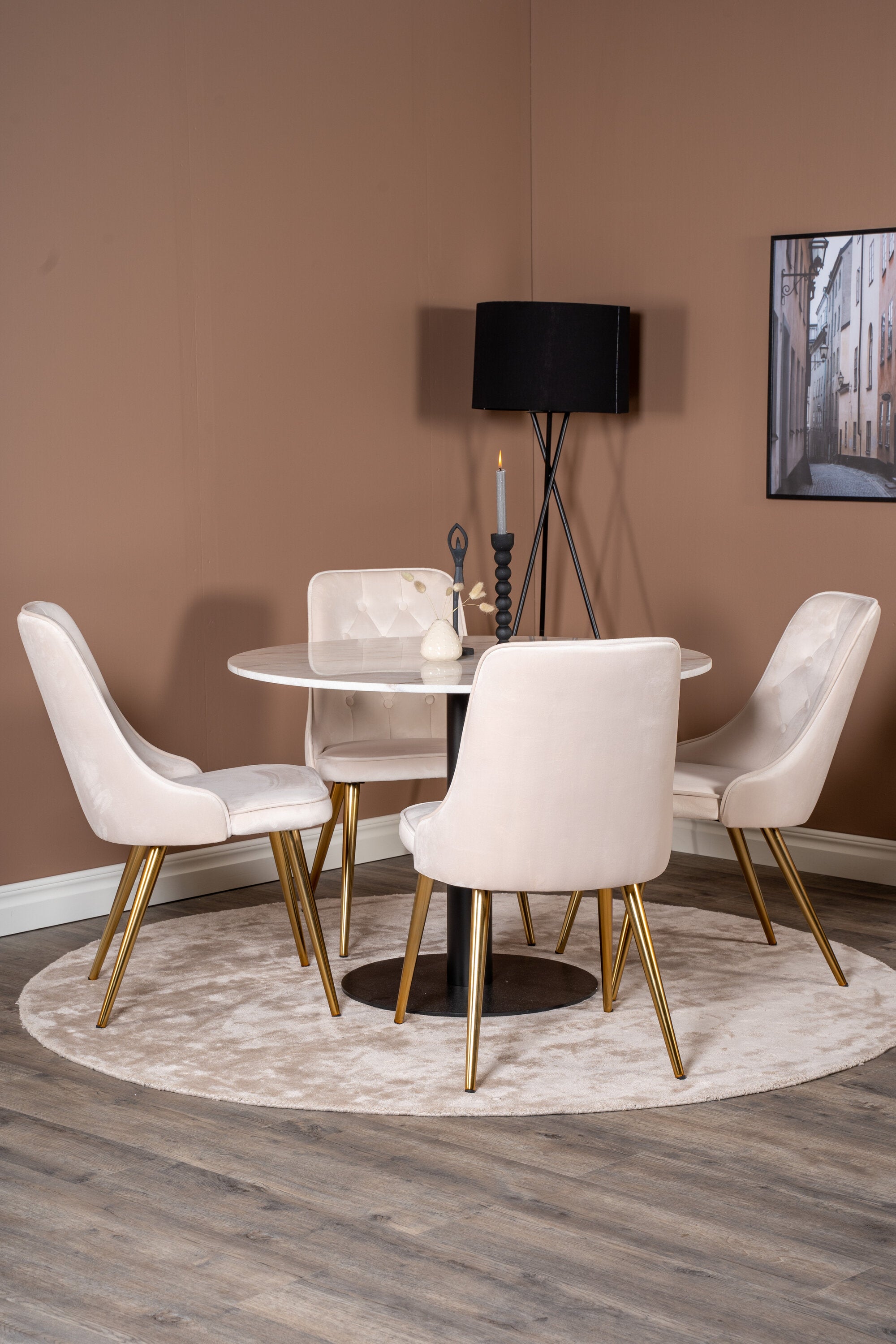 s_gr19363__10 Estelle Round Dining Set Rundes Essgruppen Set