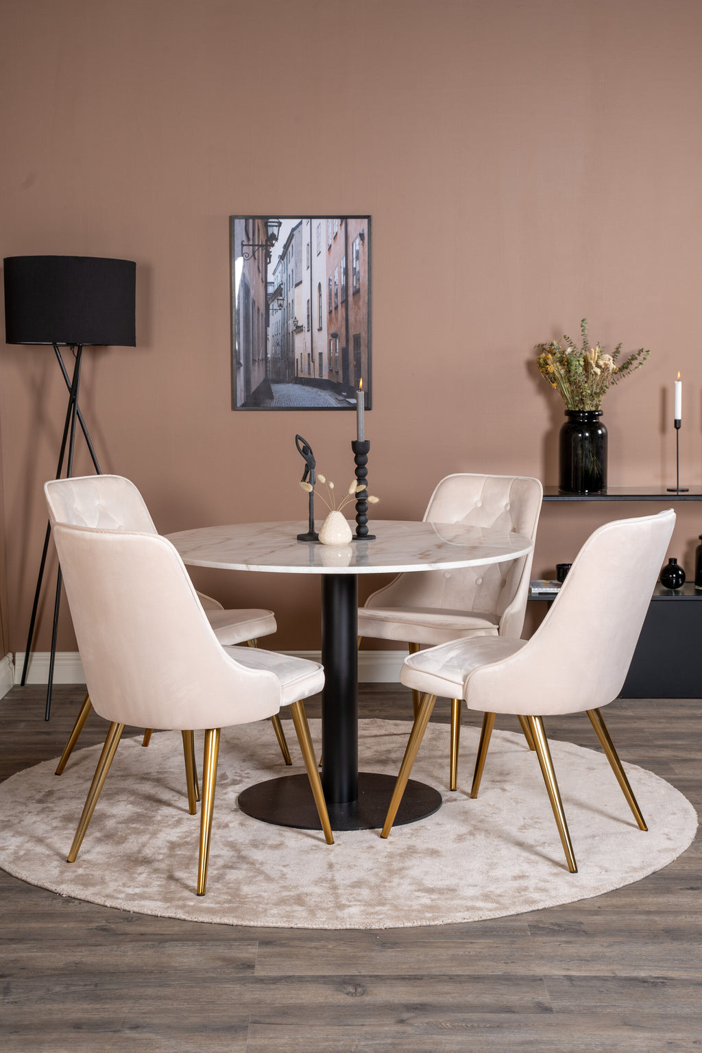 s_gr19363__11 Estelle Round Dining Set Rundes Essgruppen Set