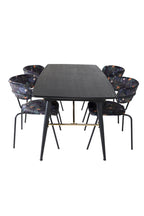 s_gr19447__1 Gold Rechteckige Essgruppe Rechteckiges Essgruppen Set Default Title