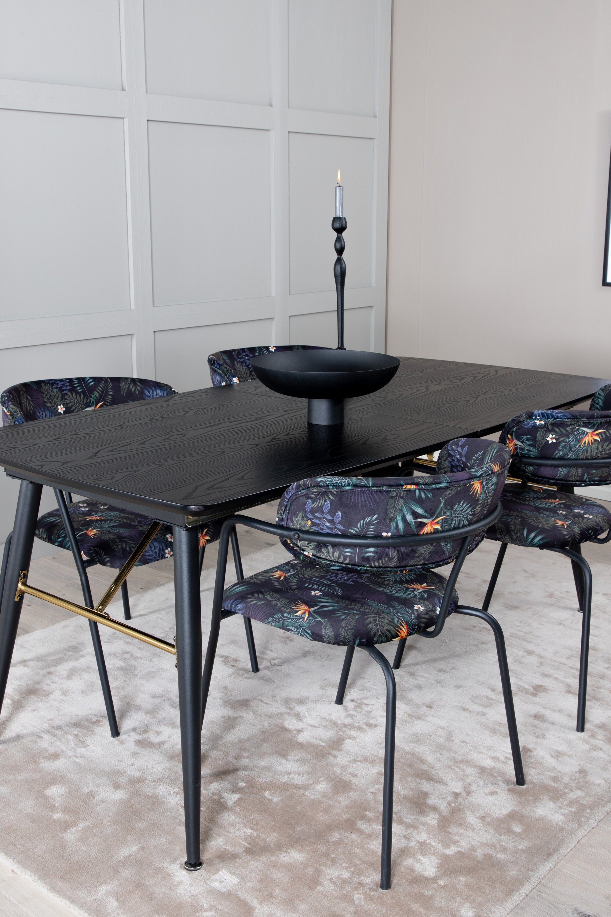 s_gr19447__13 Gold Rechteckige Essgruppe Rechteckiges Essgruppen Set