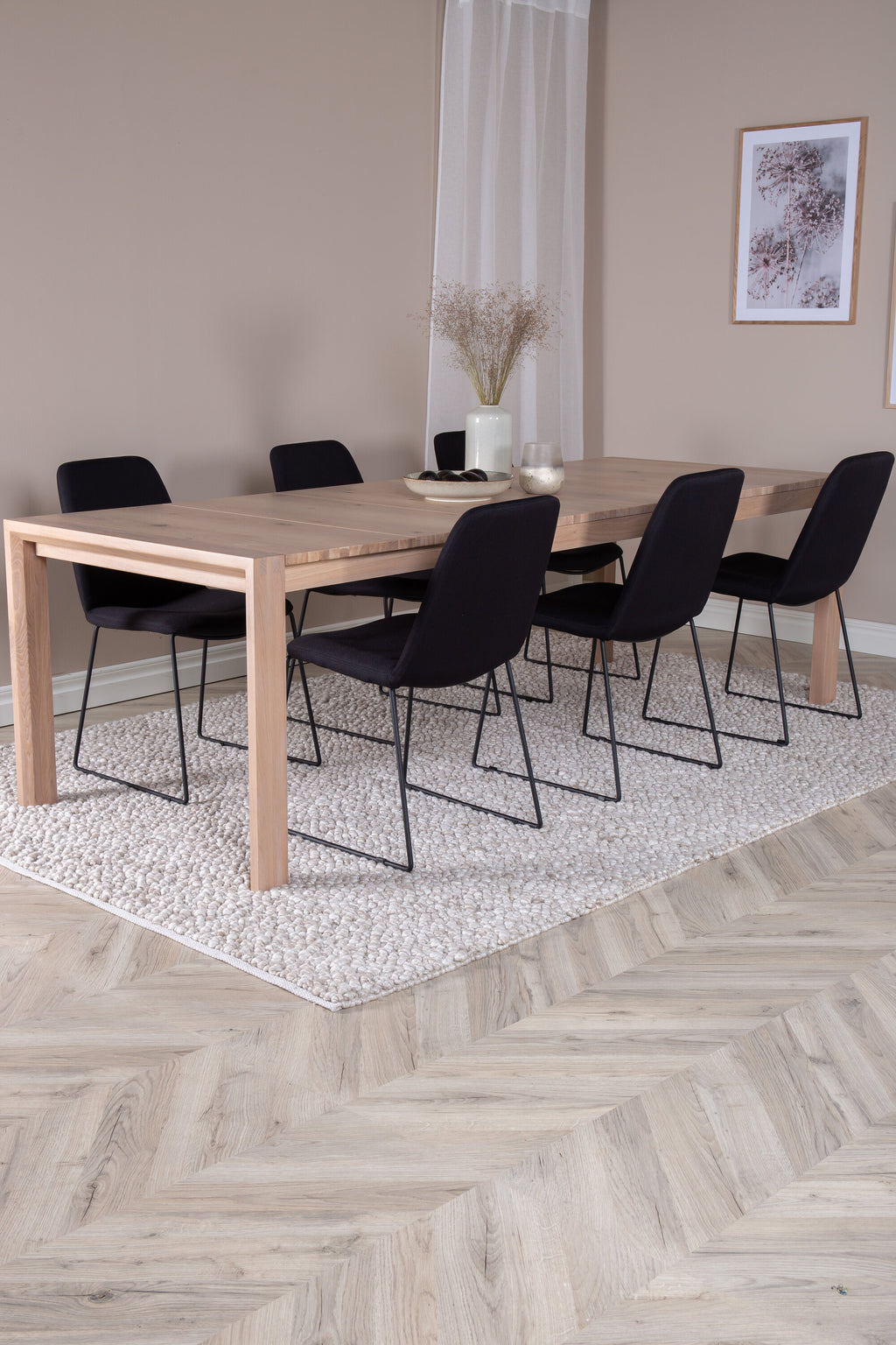 Schiebetisch Rechteckiges Esszimmer-Set