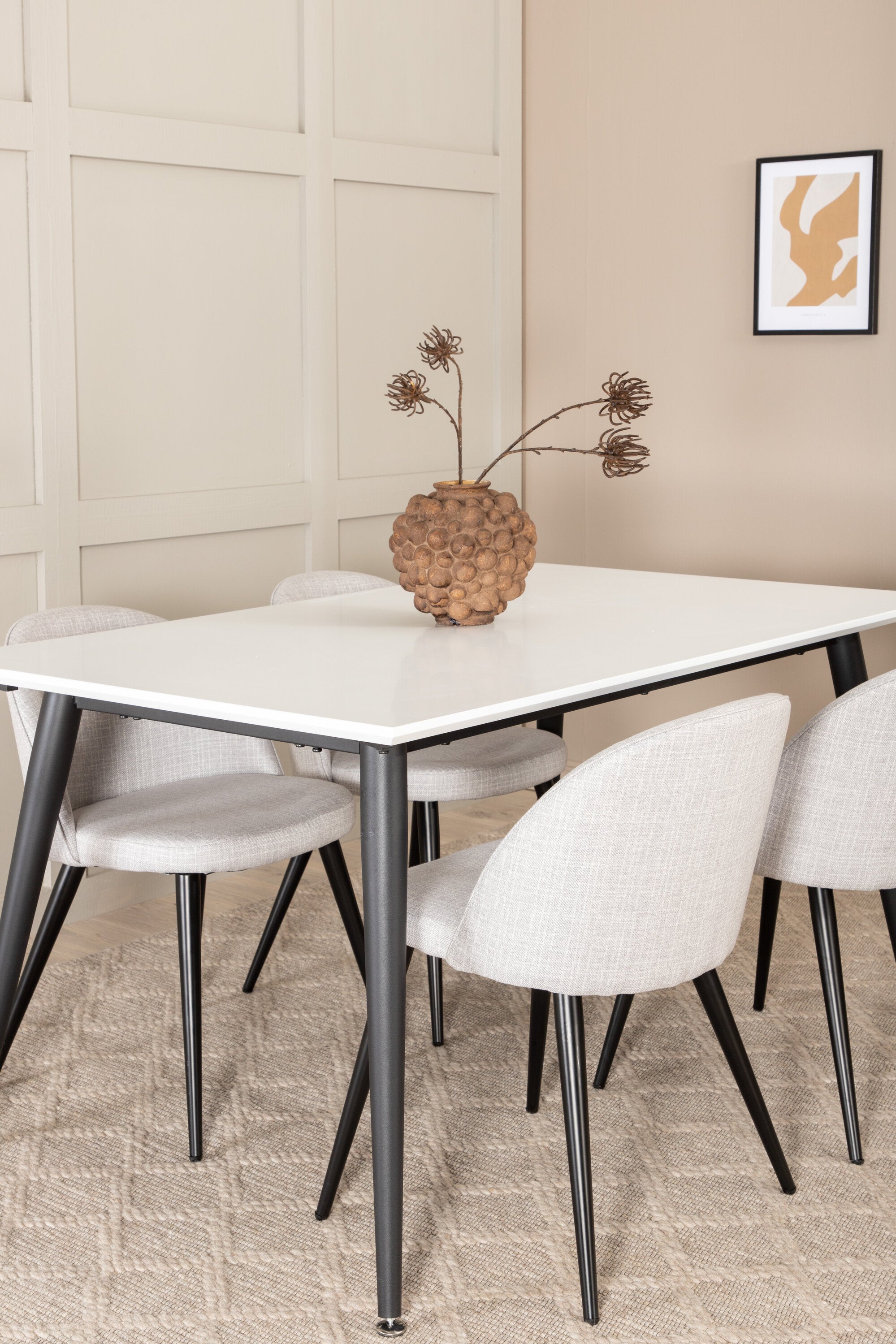 s_gr22077__12 Jimmy Rechteckiger Esstisch Set Rechteckiges Essgruppen Set