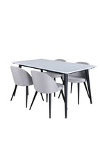 s_gr22077__2 Jimmy Rechteckiger Esstisch Set Rechteckiges Essgruppen Set