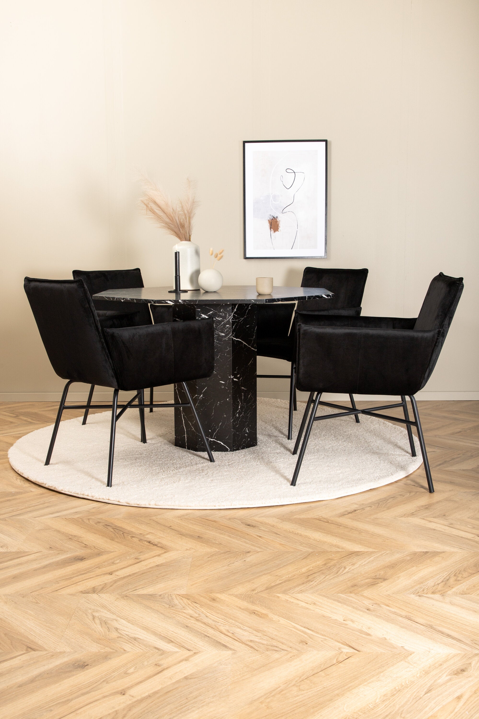 s_gr22349__10 Marbs Runder Esszimmer Set Rundes Essgruppen Set Default Title