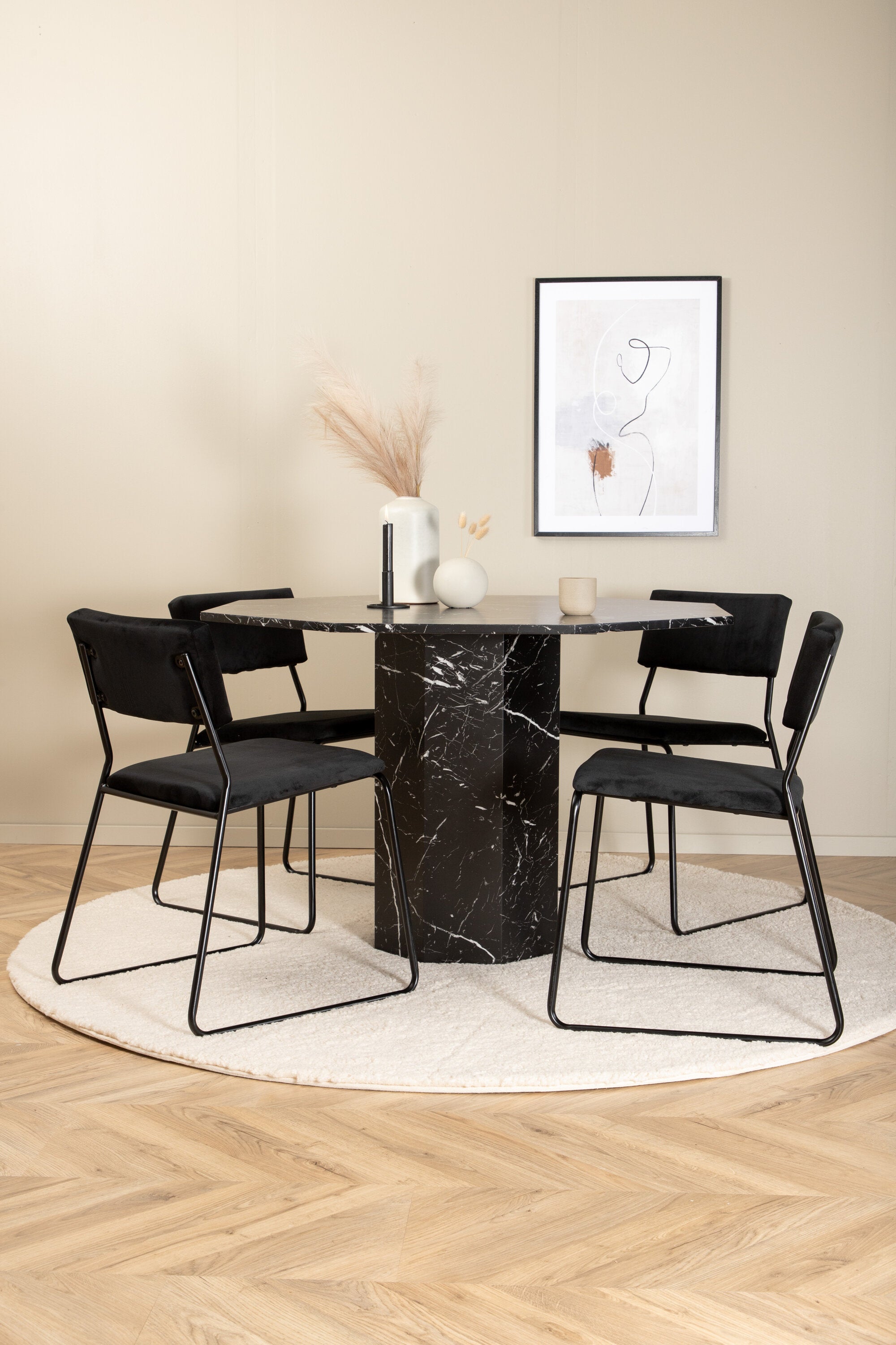 s_gr22356__10 Marbs Runder Esstisch Set Rundes Essgruppen Set Default Title