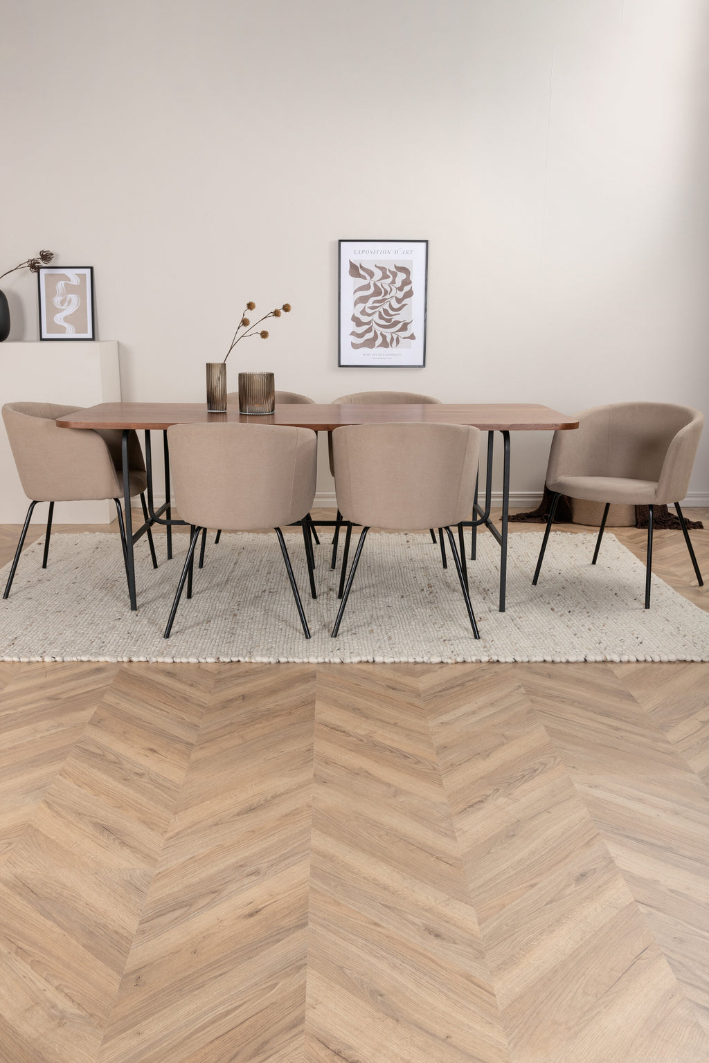 s_gr22391__10 Uno Rechteckiger Esstisch Set Rechteckiges Essgruppen Set