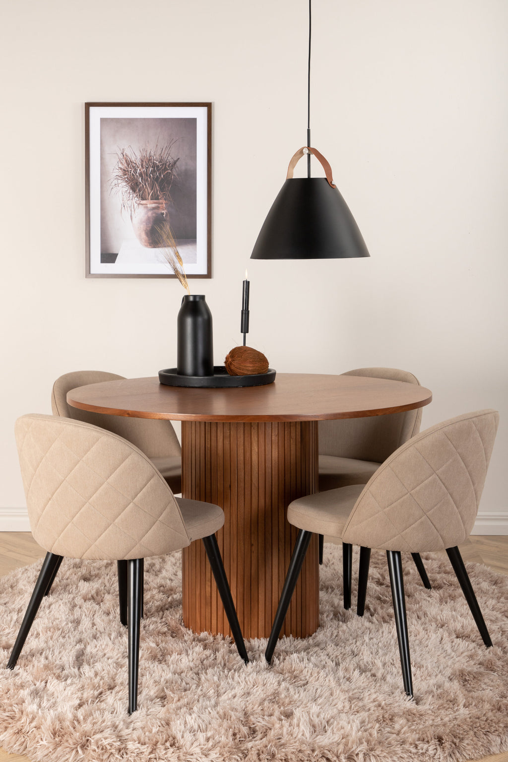 s_gr22486__10 Bianca Round Dining Set Rundes Essgruppen Set