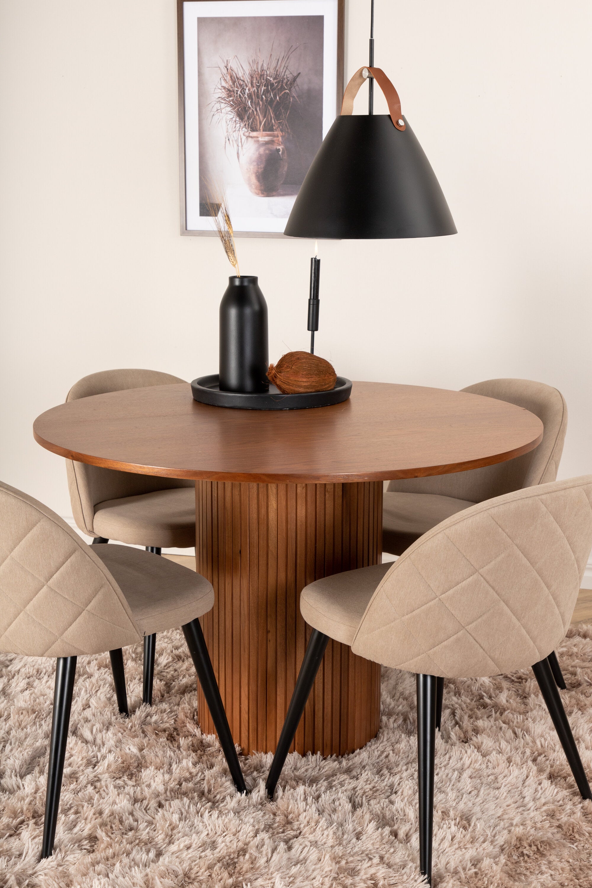 s_gr22486__11 Bianca Round Dining Set Rundes Essgruppen Set