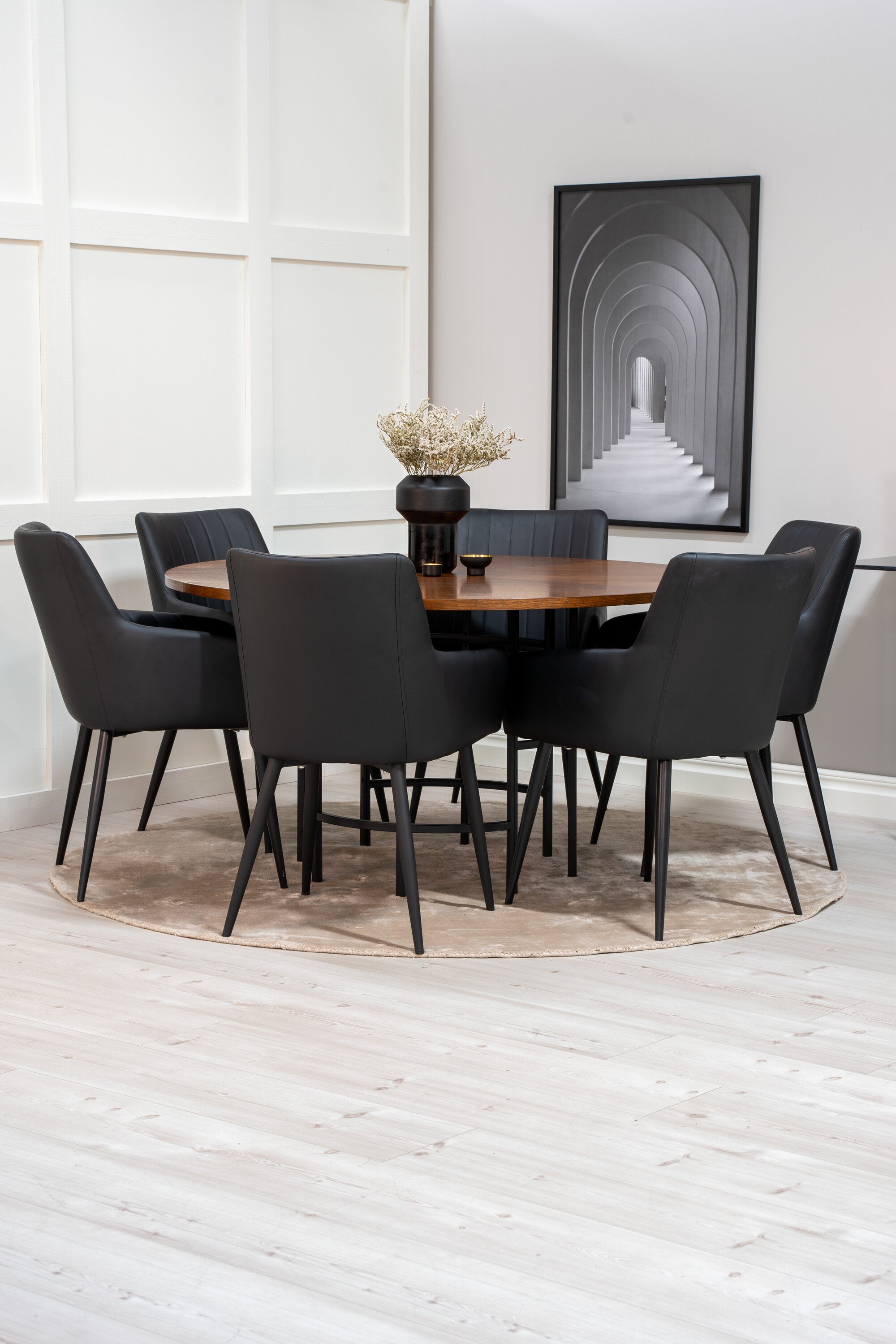 s_gr23961__10 Esszimmer Set Copenhagen Mit Comfort Stühlen Rundes Essgruppen Set