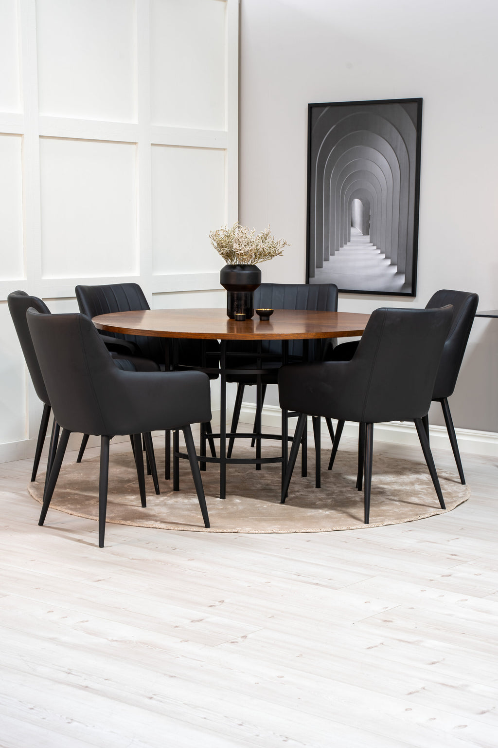 s_gr23961__11 Esszimmer Set Copenhagen Mit Comfort Stühlen Rundes Essgruppen Set