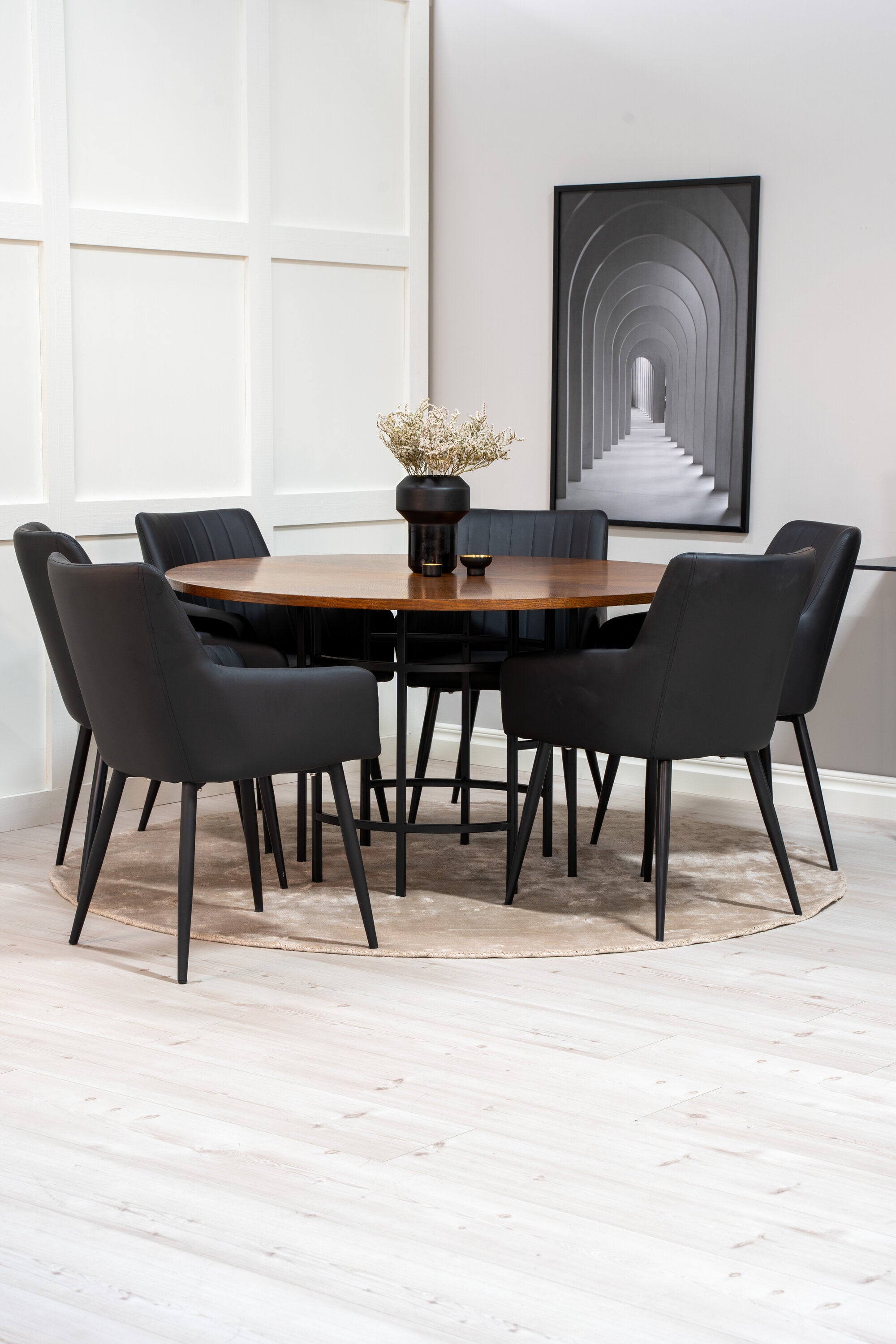 s_gr23961__11 Esszimmer Set Copenhagen Mit Comfort Stühlen Rundes Essgruppen Set