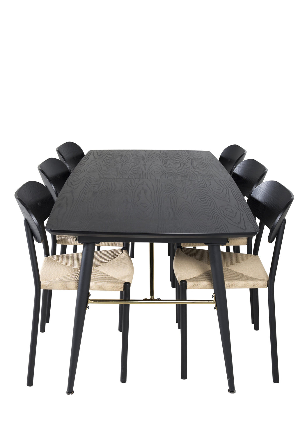 s_gr23966__1 Essgruppe Gold Mit Stühlen Polly Rechteckiges Essgruppen Set Default Title