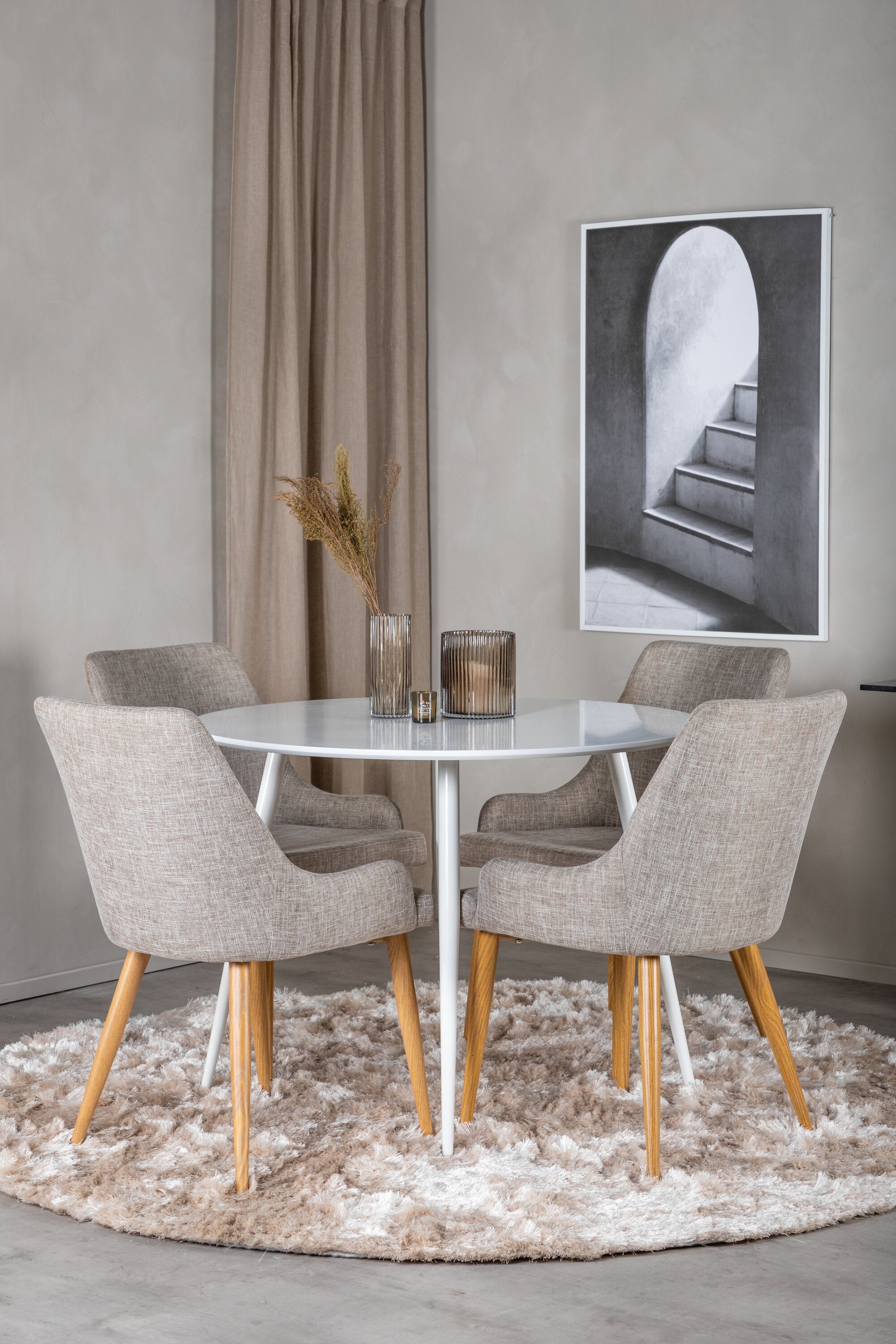 s_gr23986__11 Dining Set Plaza Mit Stühlen Plaza Rundes Essgruppen Set