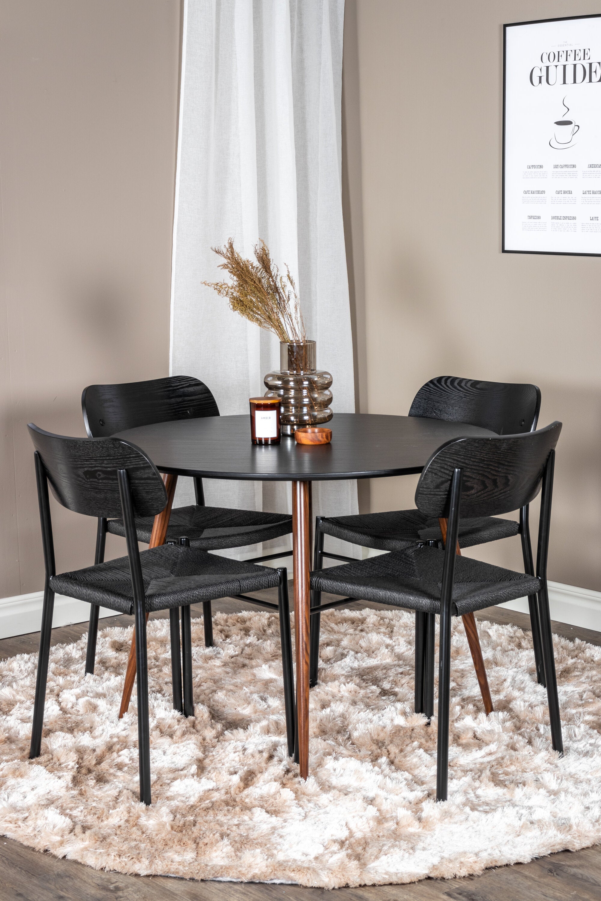 s_gr23993__11 Dining Set Plaza Mit Stühlen Polly Rundes Essgruppen Set