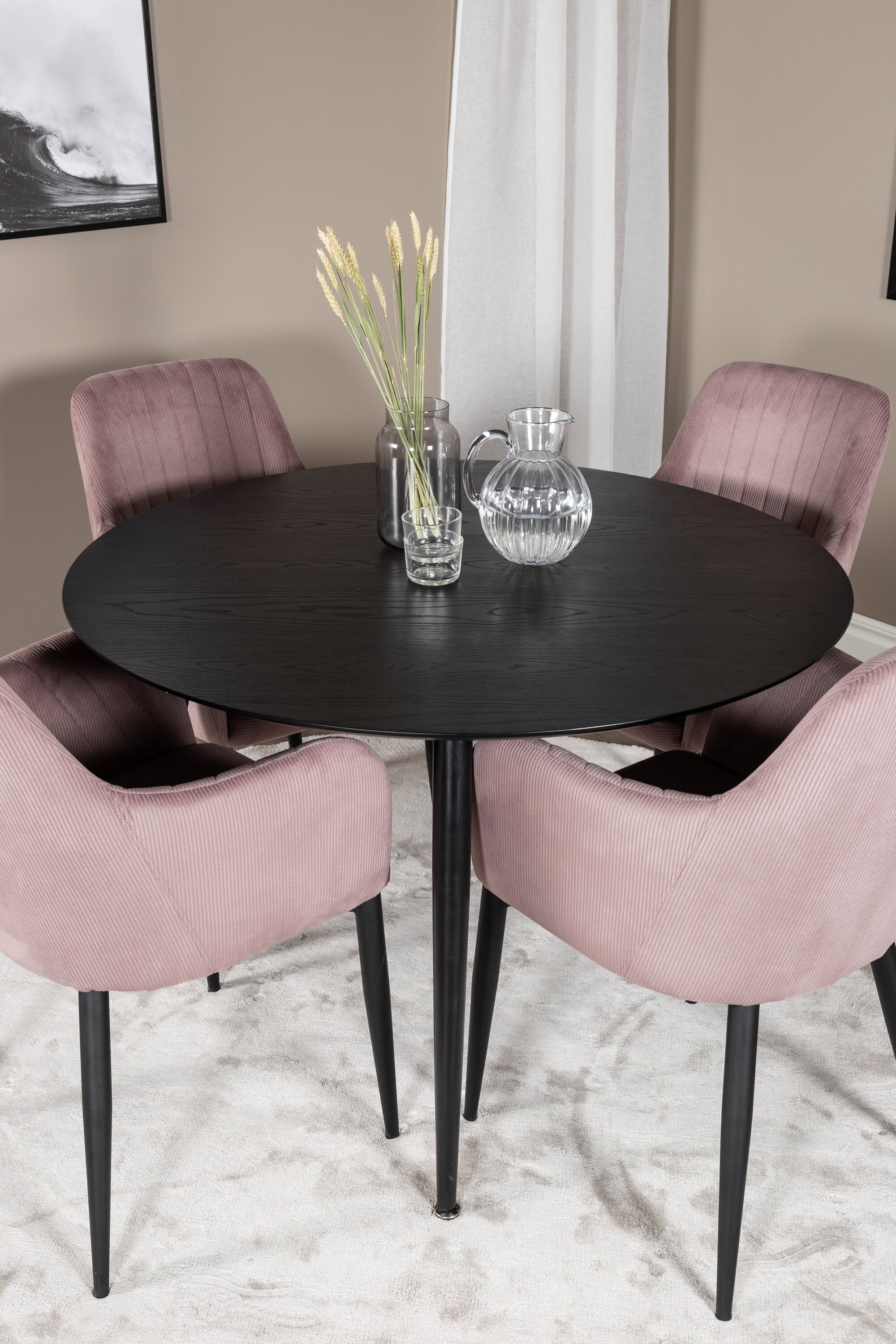 Dipp Esstisch-Set mit Comfort-Stühlen