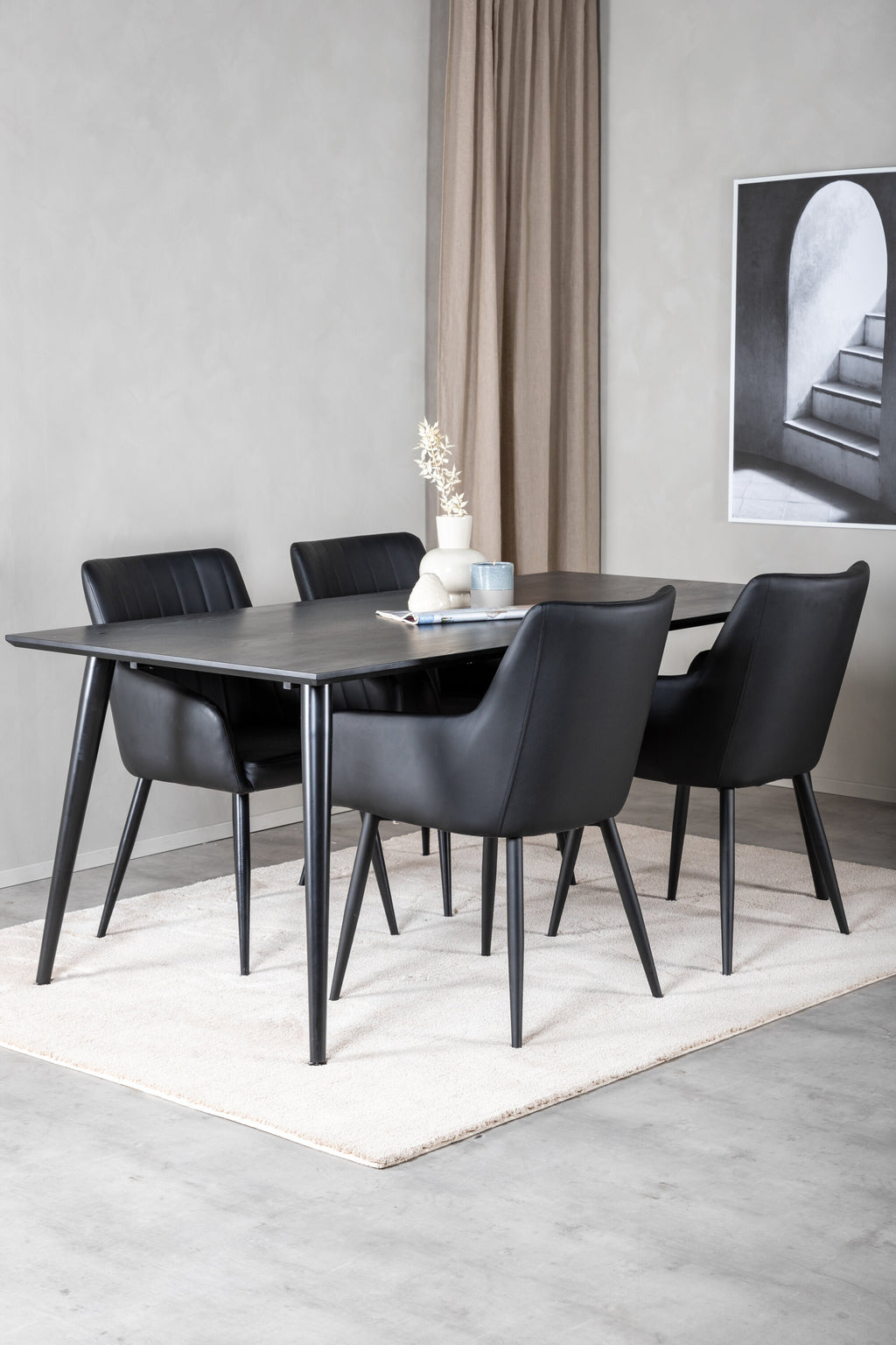 Dipp Esstisch-Set mit Comfort-Stühlen