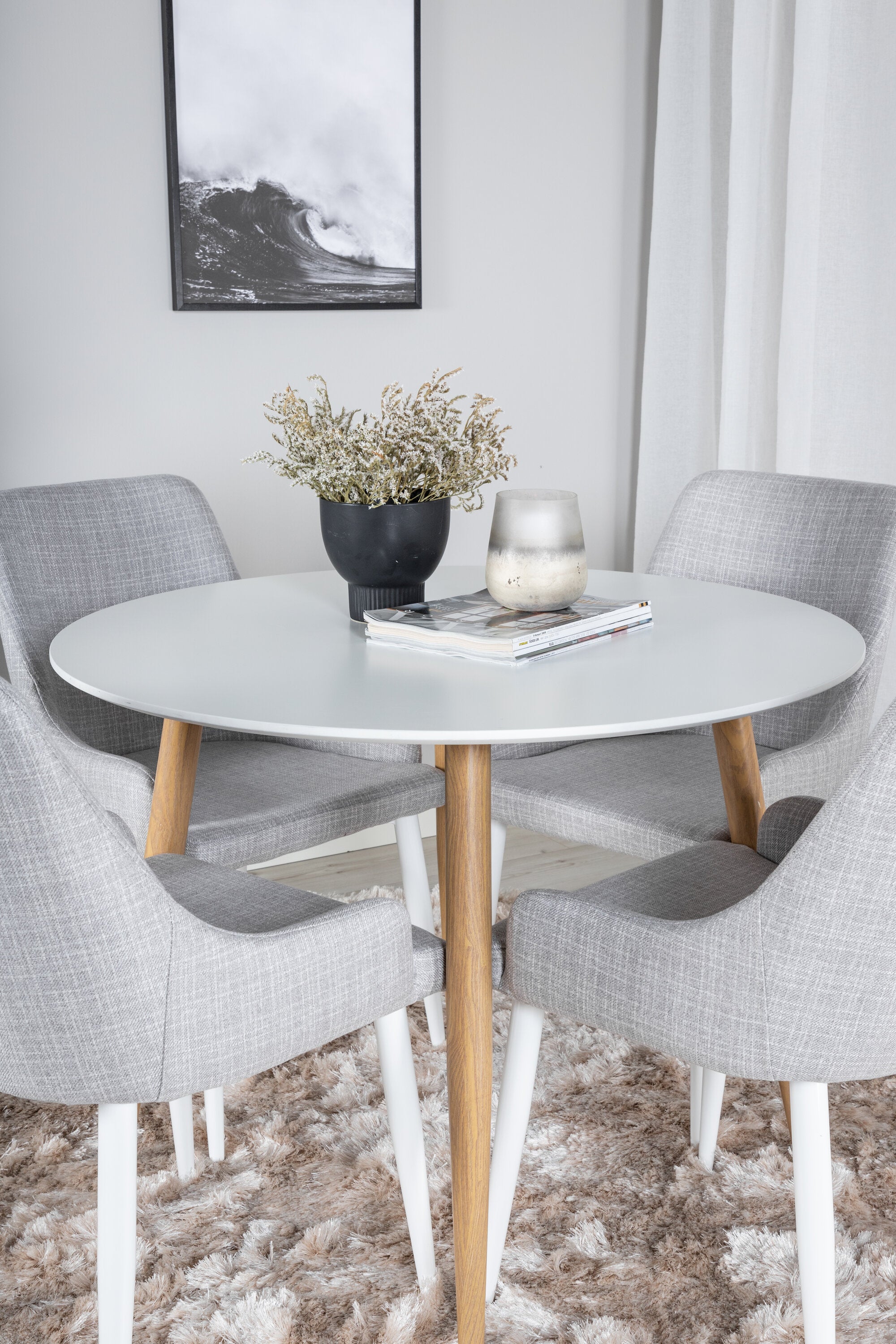 s_gr24073__13 Dining Set Plaza Mit Stühlen Plaza Rundes Essgruppen Set