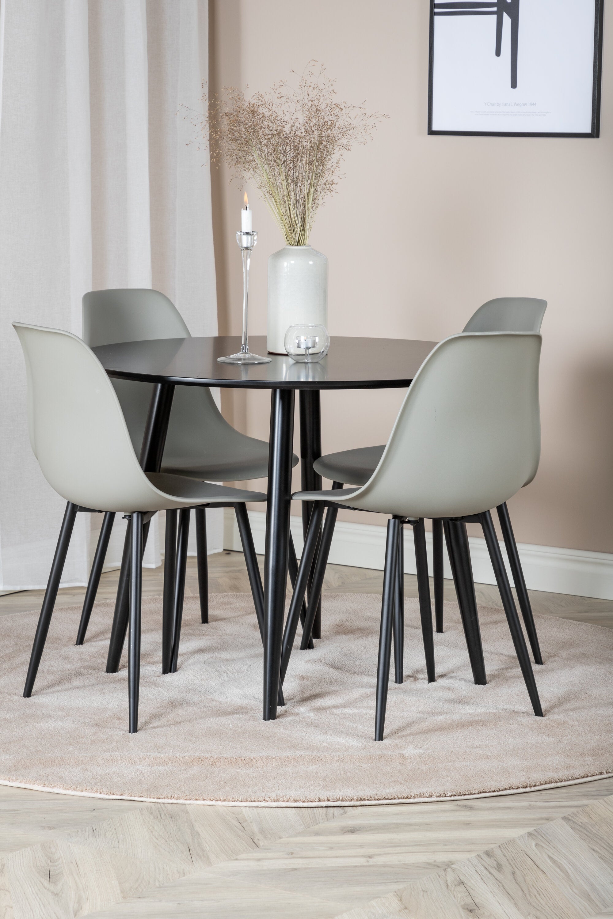 s_gr24120__10 Esszimmer Set Plaza Mit Stühlen Polar Rundes Essgruppen Set