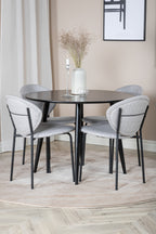 s_gr24121__10 Esszimmer Set Plaza Mit Stühlen Vault Rundes Essgruppen Set