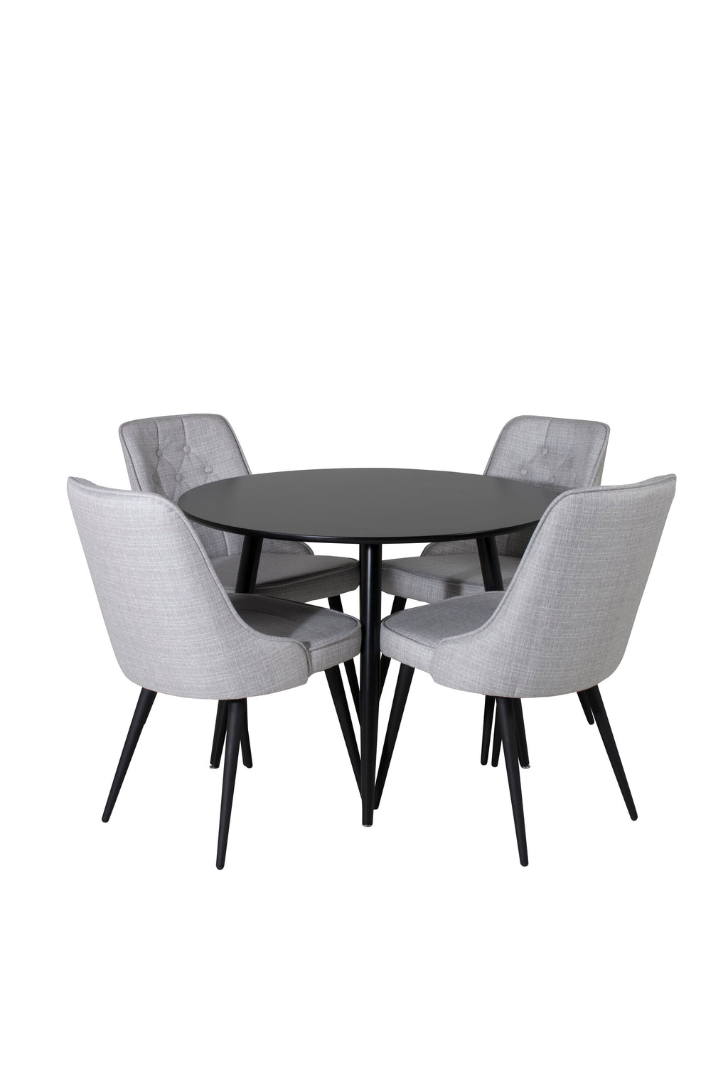 s_gr24122__1 Esszimmer Set Plaza Mit Stühlen Velvet Deluxe Rundes Essgruppen Set Default Title