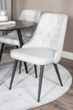 s_gr24122__12 Esszimmer Set Plaza Mit Stühlen Velvet Deluxe Rundes Essgruppen Set