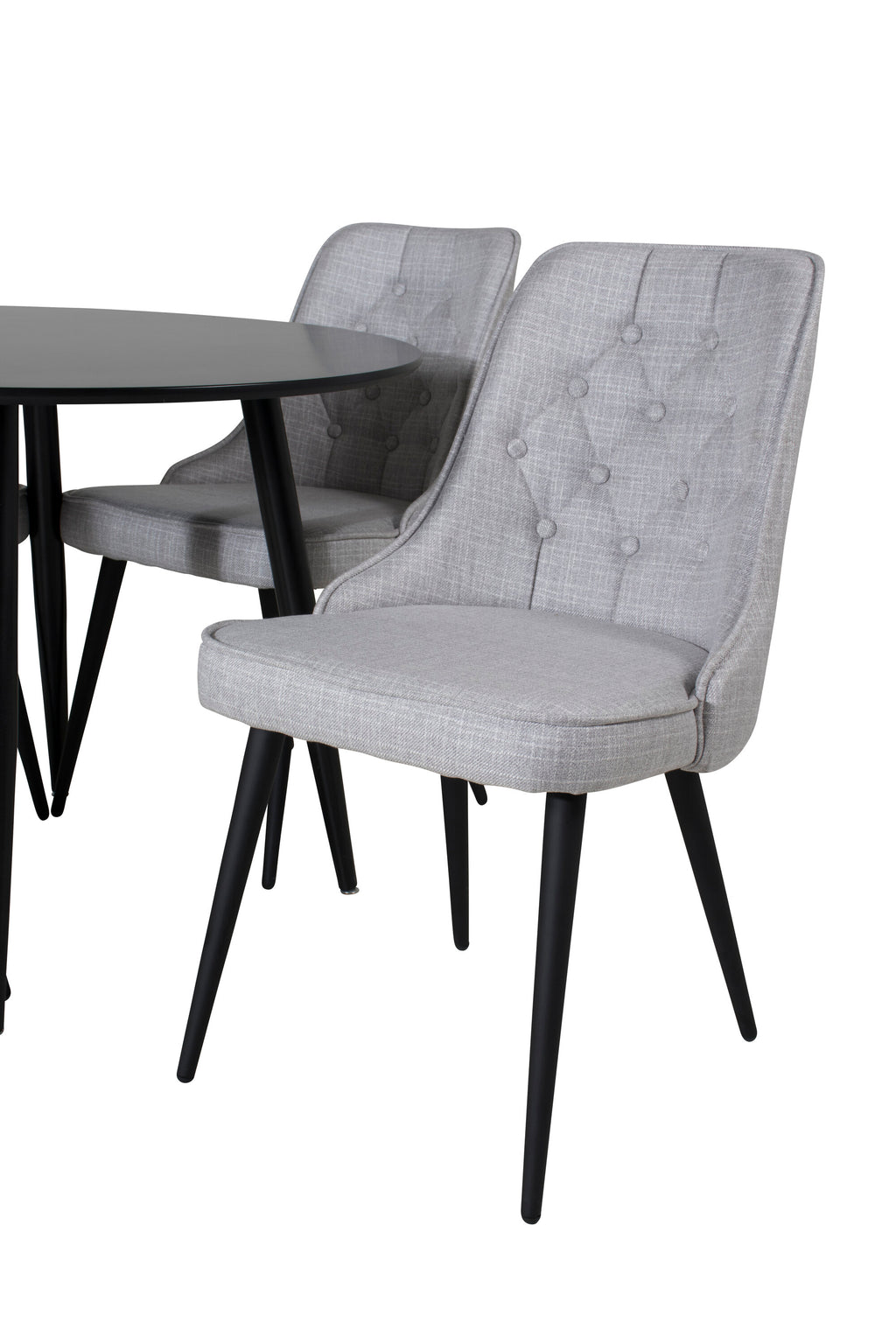 s_gr24122__3 Esszimmer Set Plaza Mit Stühlen Velvet Deluxe Rundes Essgruppen Set