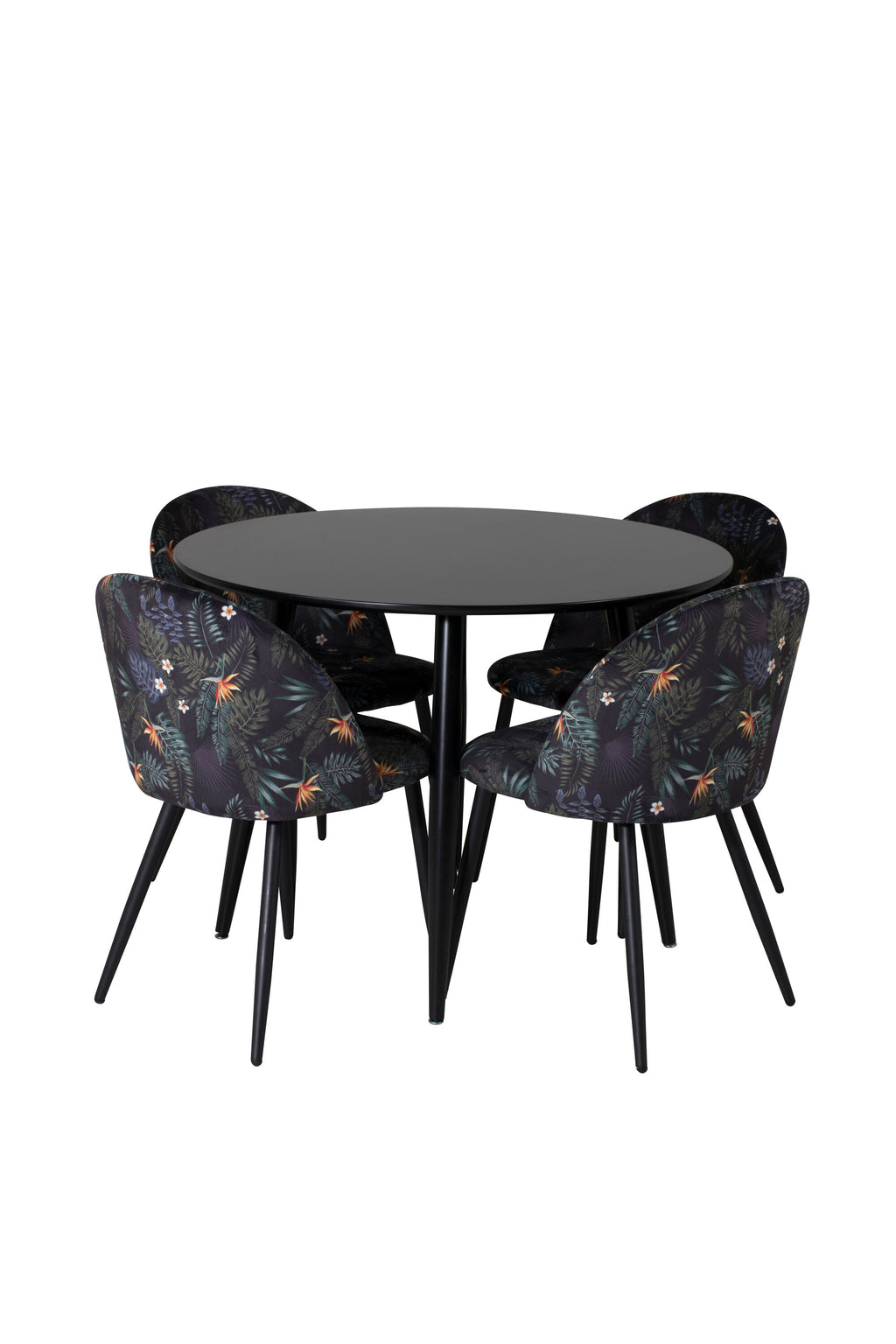 s_gr24123__1 Esszimmer Set Plaza Mit Velvet Stühlen Rundes Essgruppen Set Default Title