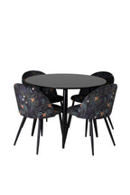 s_gr24123__1 Esszimmer Set Plaza Mit Velvet Stühlen Rundes Essgruppen Set Default Title