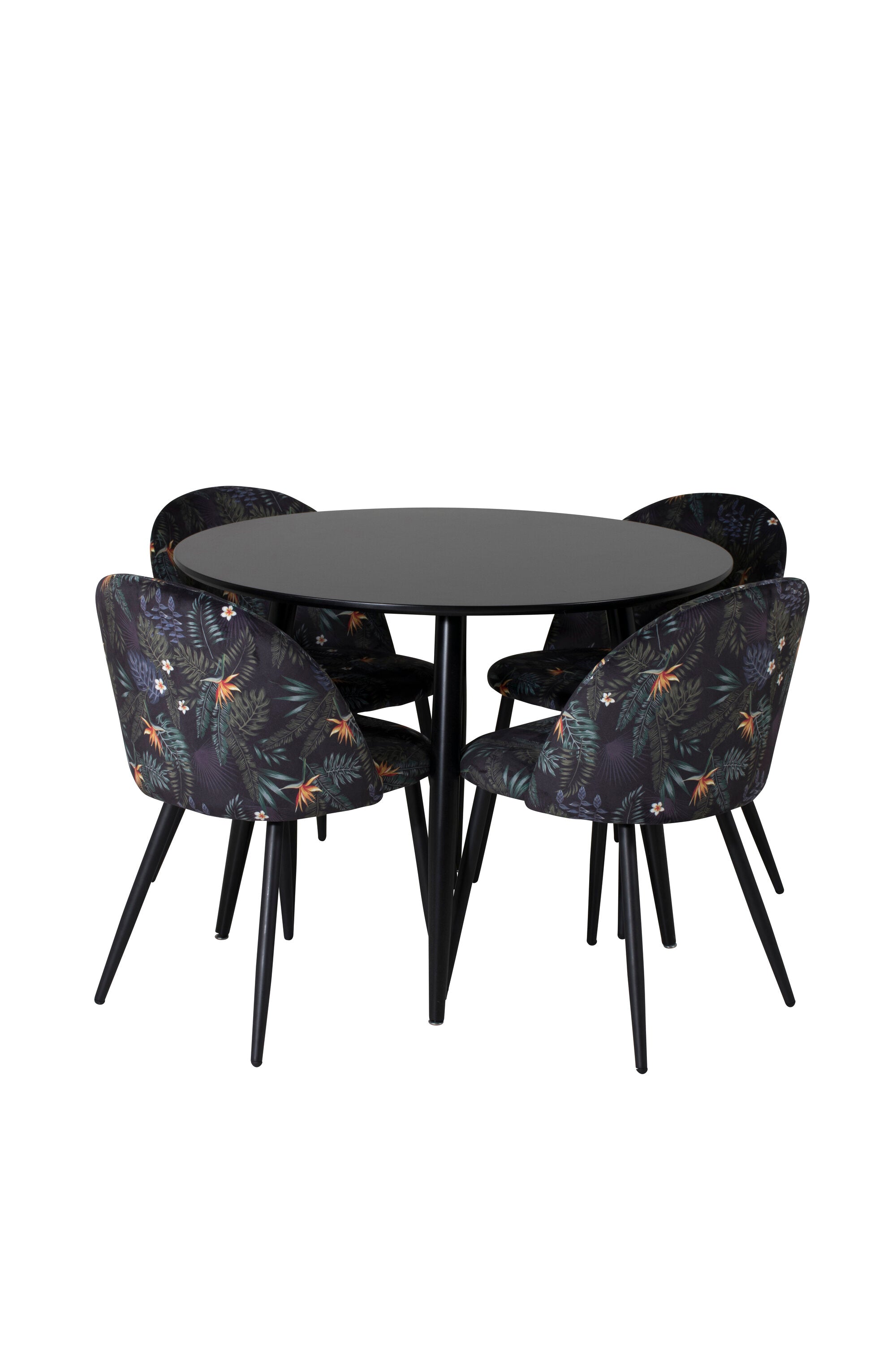 s_gr24123__1 Esszimmer Set Plaza Mit Velvet Stühlen Rundes Essgruppen Set Default Title