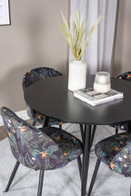 s_gr24123__13 Esszimmer Set Plaza Mit Velvet Stühlen Rundes Essgruppen Set