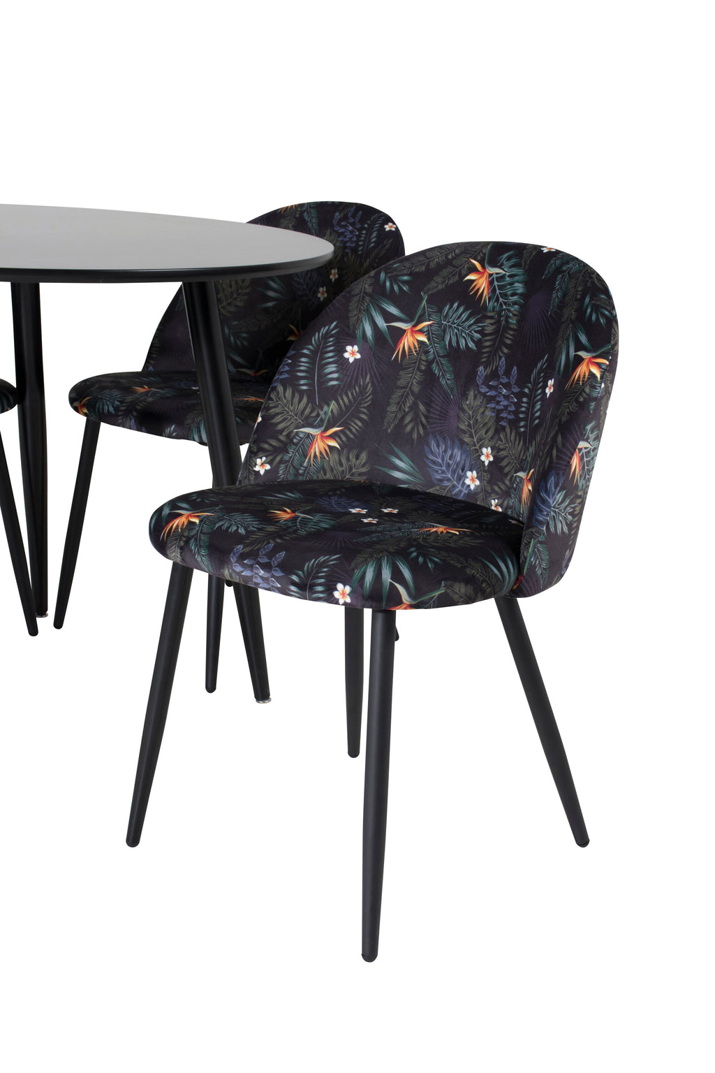 s_gr24123__3 Esszimmer Set Plaza Mit Velvet Stühlen Rundes Essgruppen Set