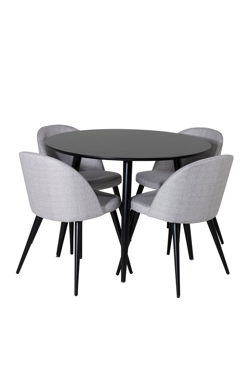 s_gr24124__1 Esszimmer Set Plaza Mit Samt Stühlen Rundes Essgruppen Set Default Title