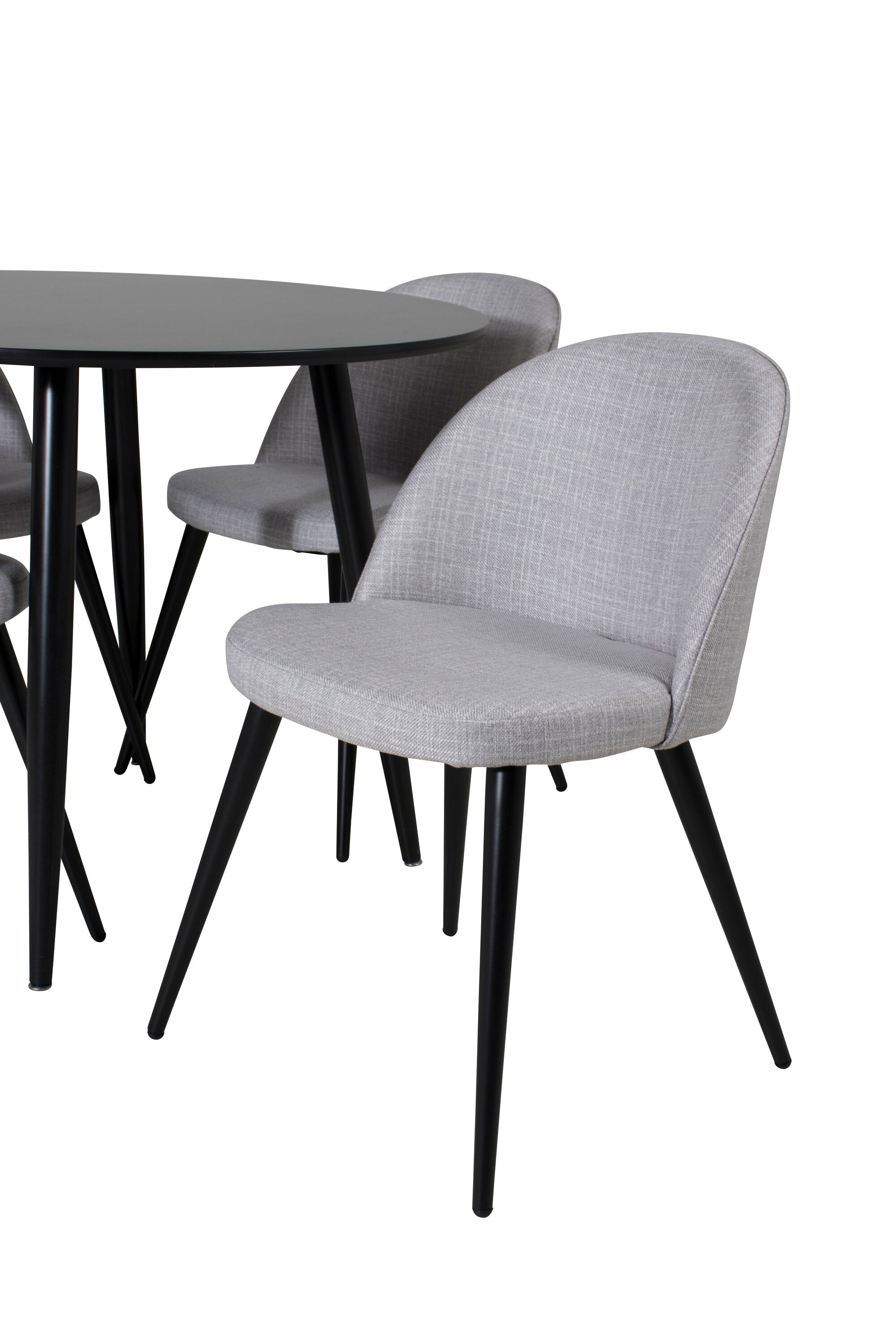 s_gr24124__3 Esszimmer Set Plaza Mit Samt Stühlen Rundes Essgruppen Set