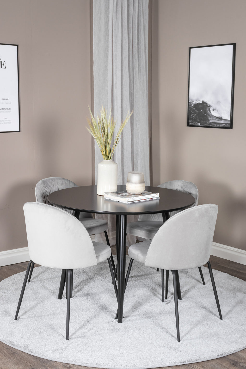 s_gr24125__10 Dining Set Plaza Mit Stühlen Wrinkles Rundes Essgruppen Set