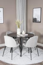 s_gr24125__10 Dining Set Plaza Mit Stühlen Wrinkles Rundes Essgruppen Set