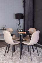 s_gr24135__10 Dining Set Plaza Mit Stühlen Polar Rundes Essgruppen Set Default Title