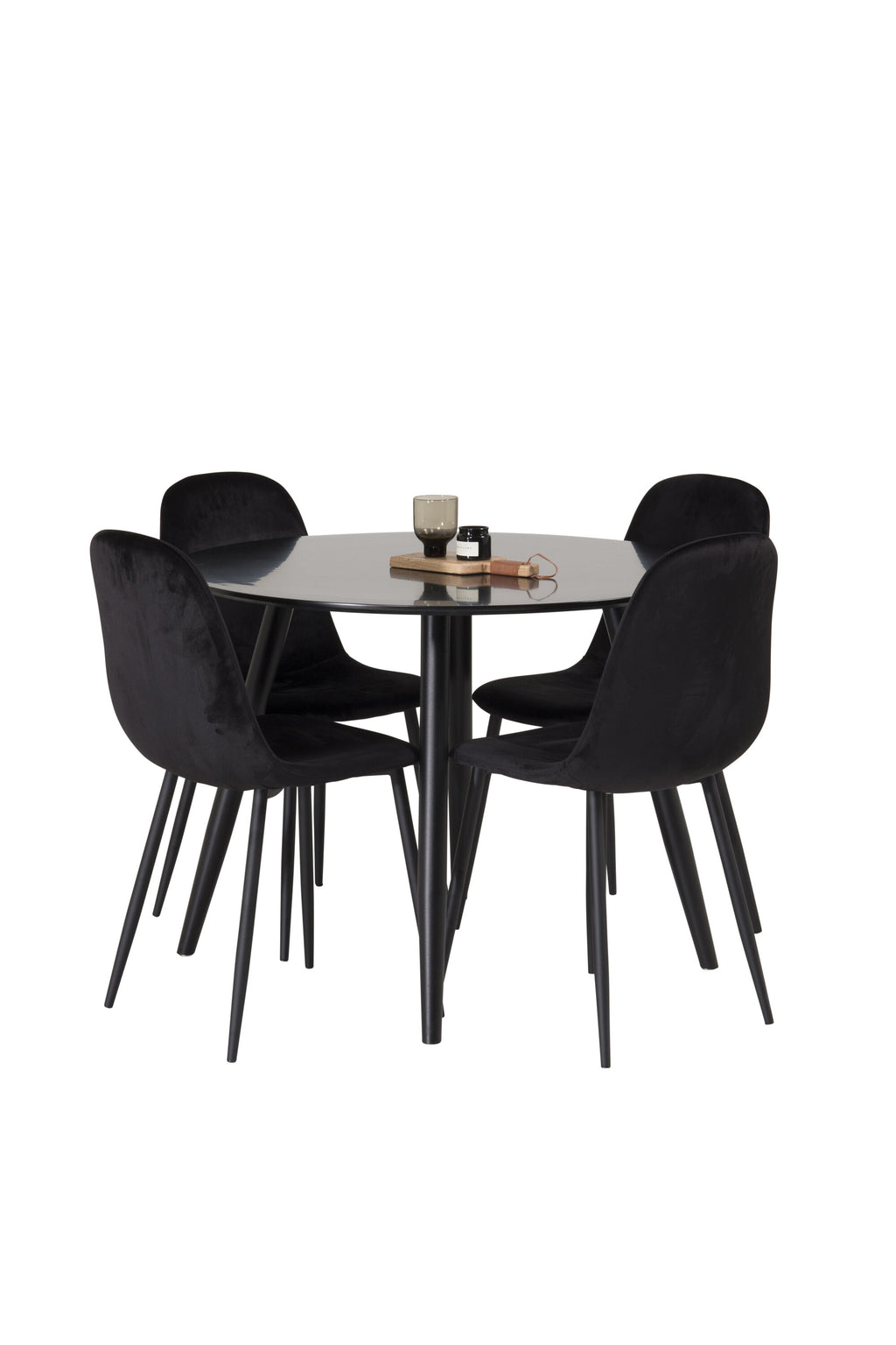 s_gr24136__2 Esszimmer Set Plaza Mit Polar Stühlen Rundes Essgruppen Set Default Title