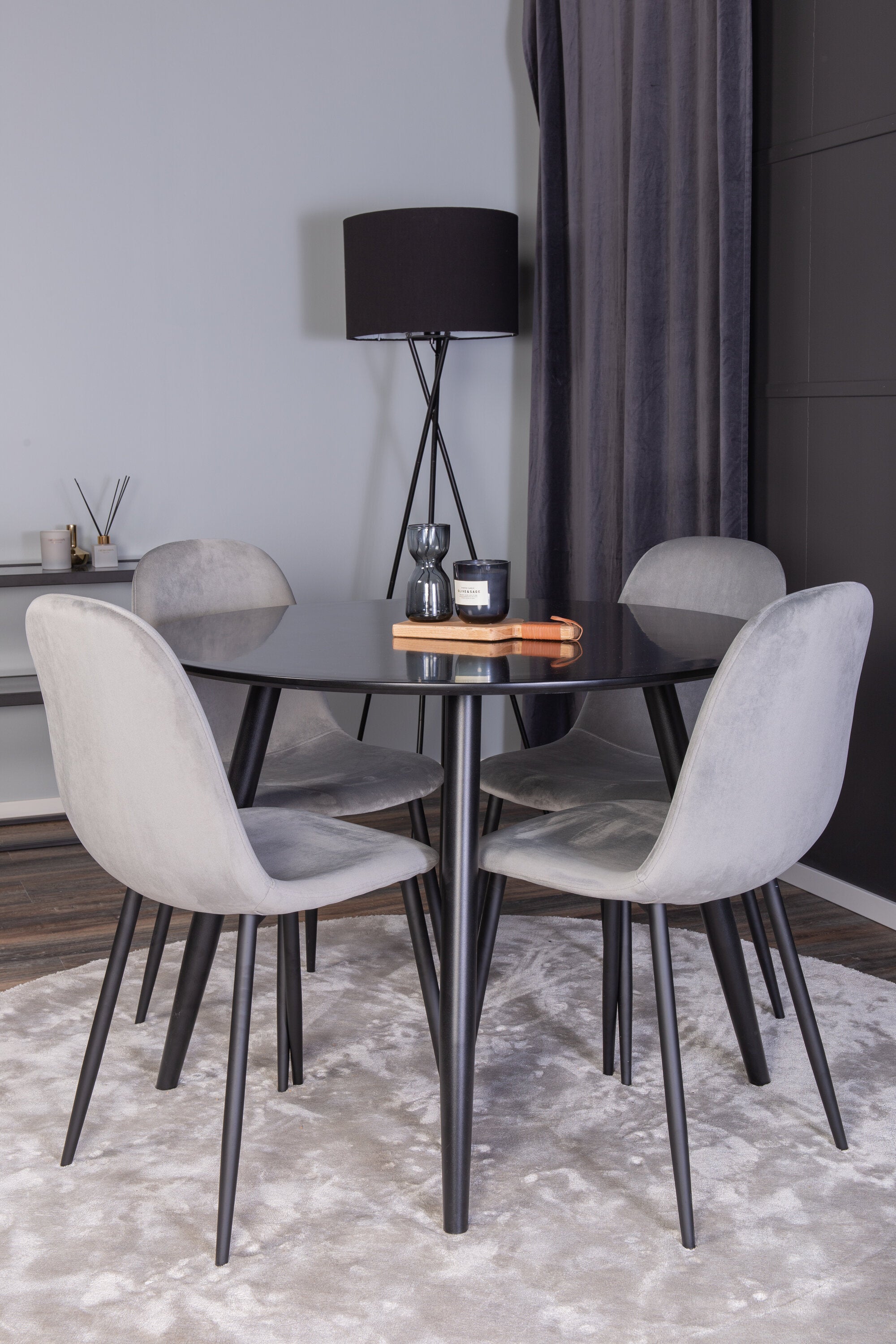 s_gr24137__10 Dining Set Plaza Mit Stühlen Polar Rundes Essgruppen Set