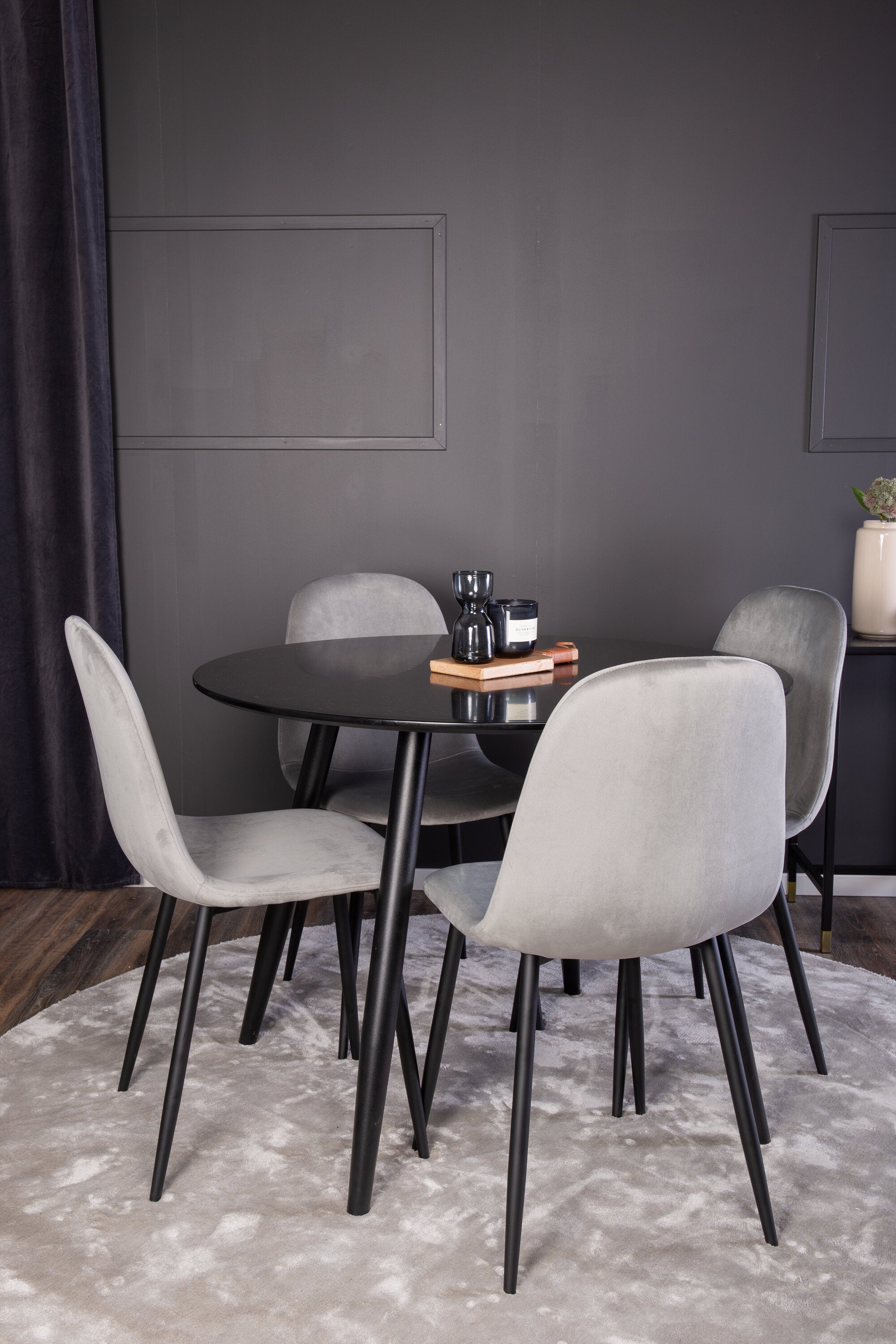 s_gr24137__11 Dining Set Plaza Mit Stühlen Polar Rundes Essgruppen Set