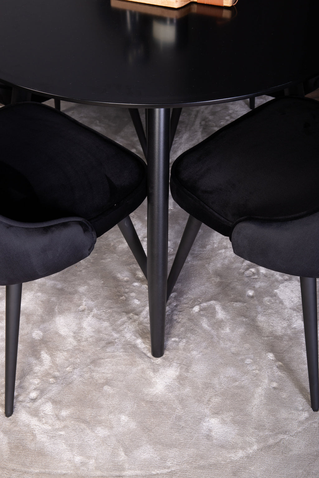 s_gr24142__13 Dining Set Plaza Mit Stühlen Velvet Deluxe Rundes Essgruppen Set